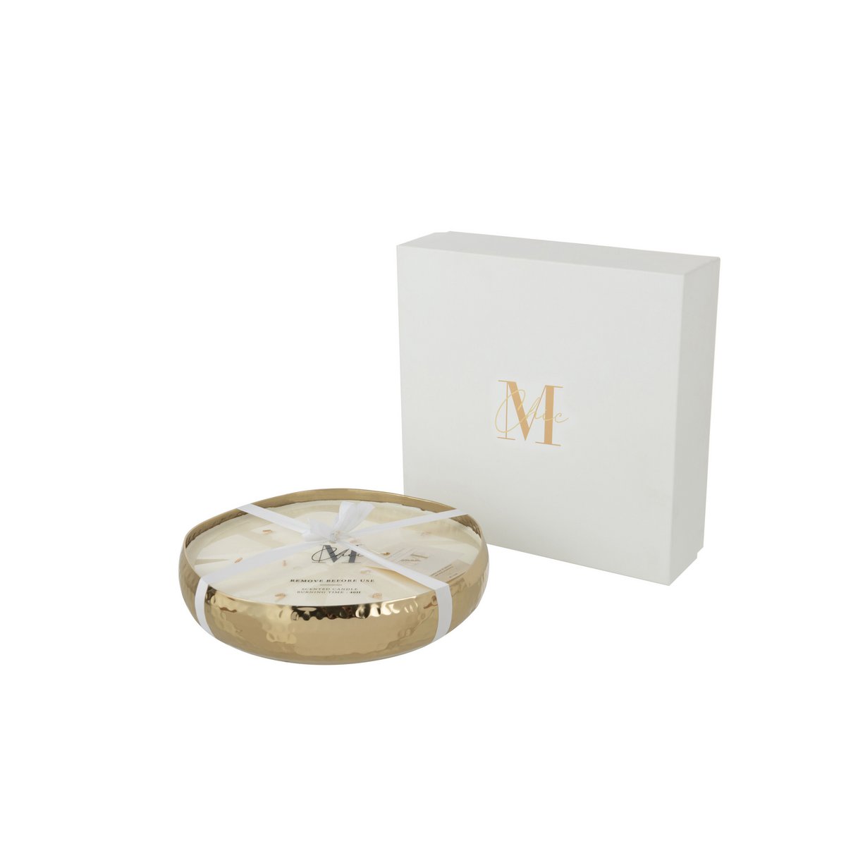 J-Line - Duftkerze Livia - Metall - Gold - L - 44U