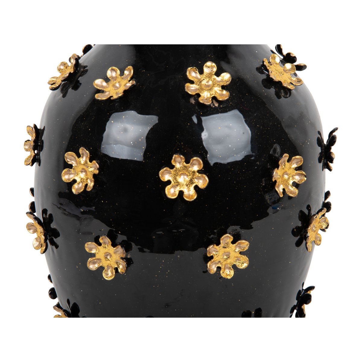 Present Time - Vase mit goldenen Blumen