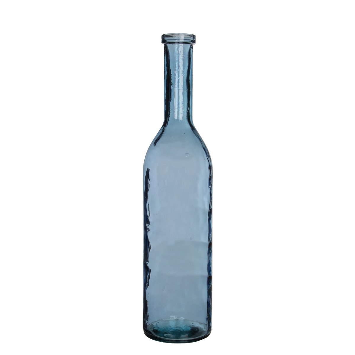 Mica Decorations - Rioja Flaschenvase - H75 x Ø18 cm - Recyceltes Glas - Hellblau