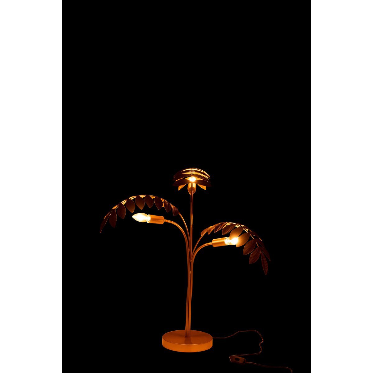 J-Line - Tischleuchte 'Palme' (Gold)
