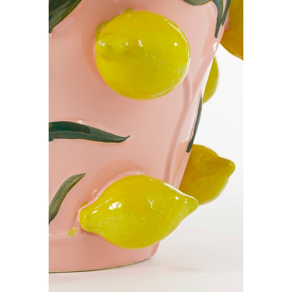 Glimmerdekorationen - Melika Vase - H38 x Ø35 cm - Keramik - Hellrosa