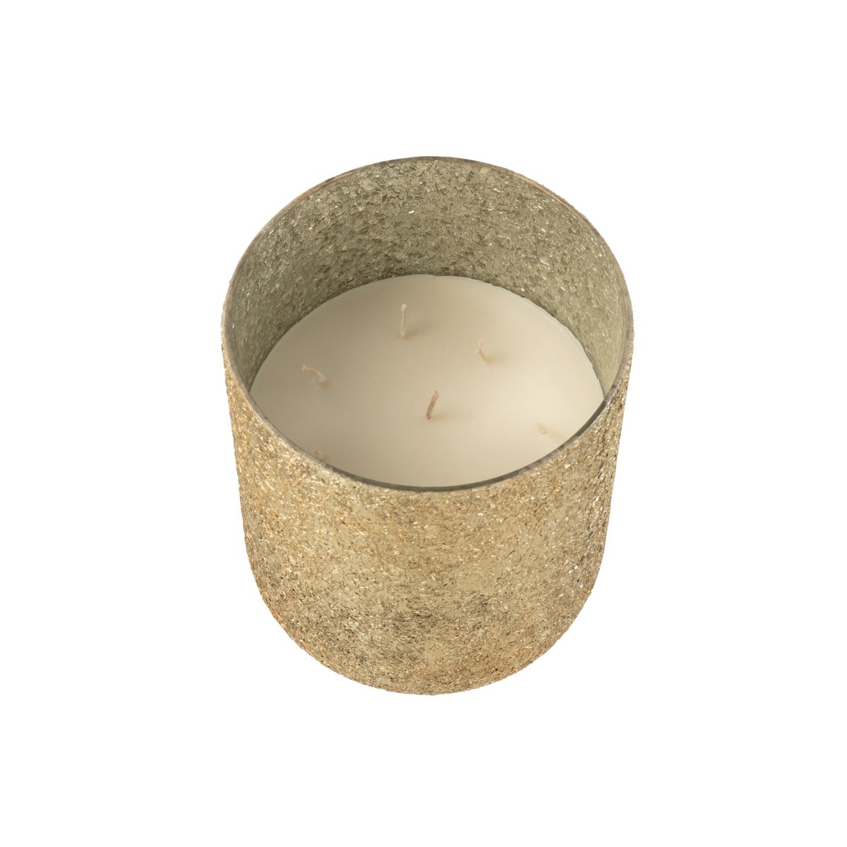 J-Line - Duftkerze 'Luxuria' (Gold, 120 Brennstunden)