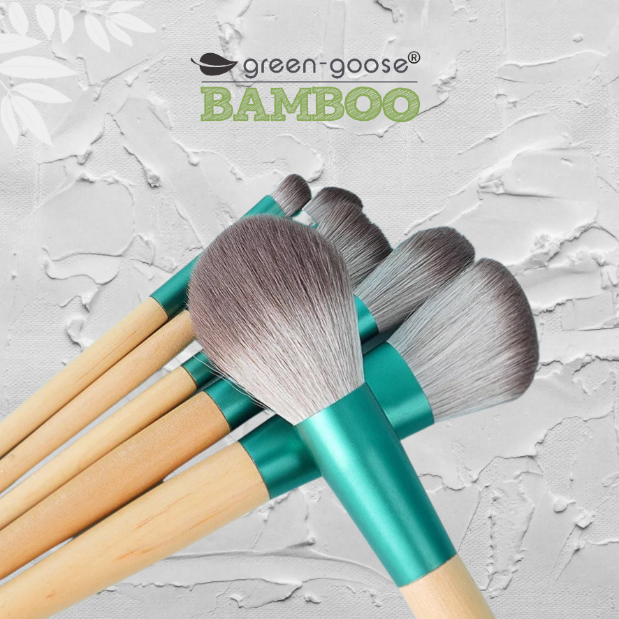 green-goose - Make Up Borstel Set met Zak - 10 Stuks