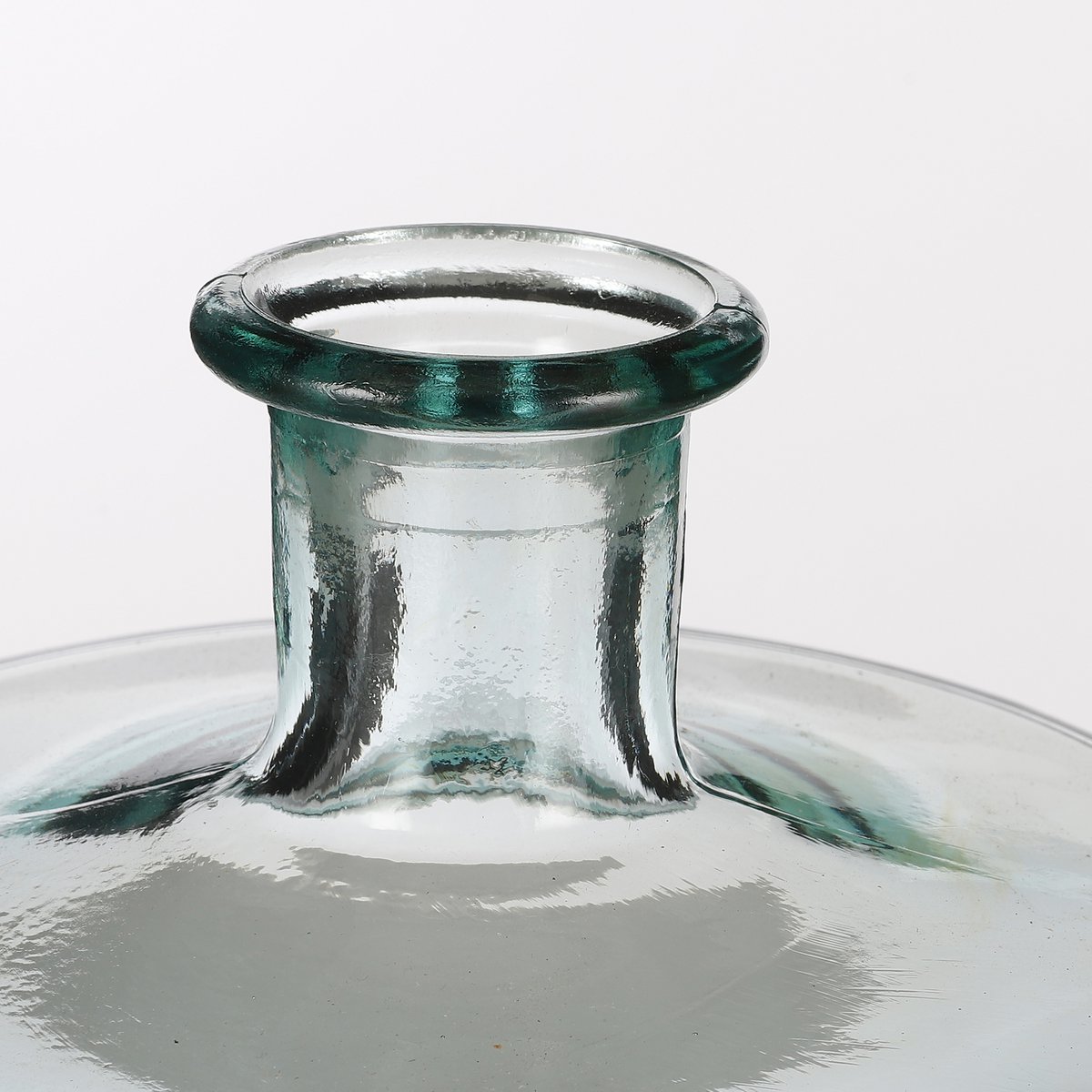 Glimmerdekorationen - Guan-Flaschenvase - H26 x Ø21 cm - Recyceltes Glas - Transparent