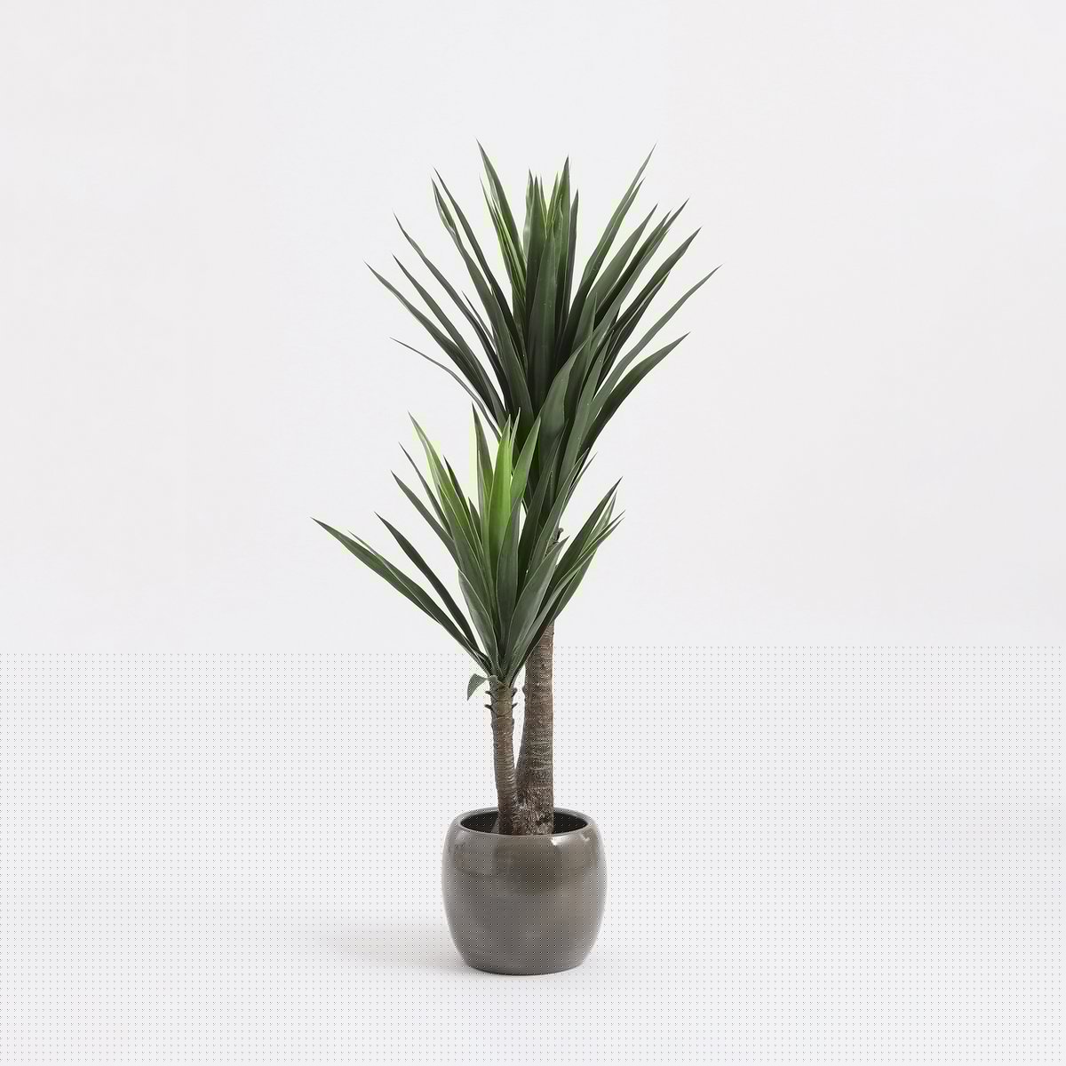 Glimmerdekorationen – Künstliche Yucca-Pflanze – H120 x Ø60 cm – Grün