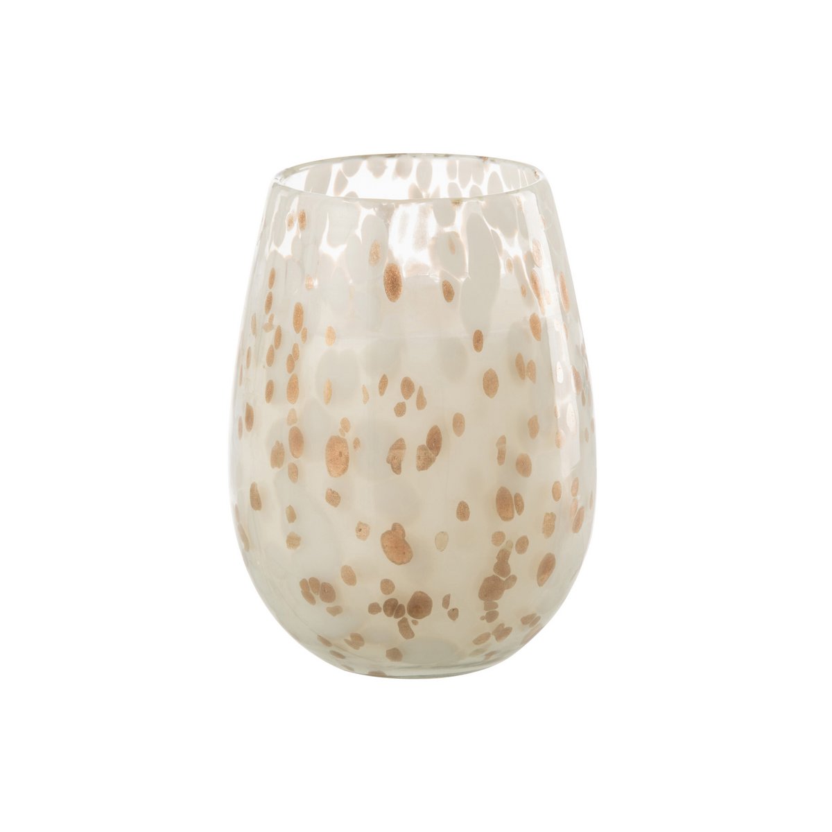 J-Line - Duftkerze Mia - Glas - Weiß/Mix - L