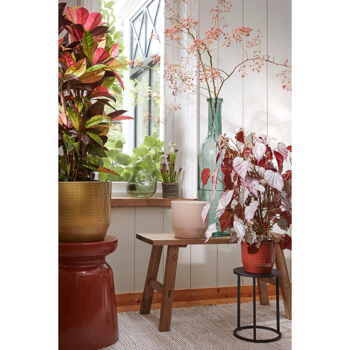 Mica Decorations - Rioja Fles Vaas - H75 x Ø18 cm - Gerecycled Glas - Transparant