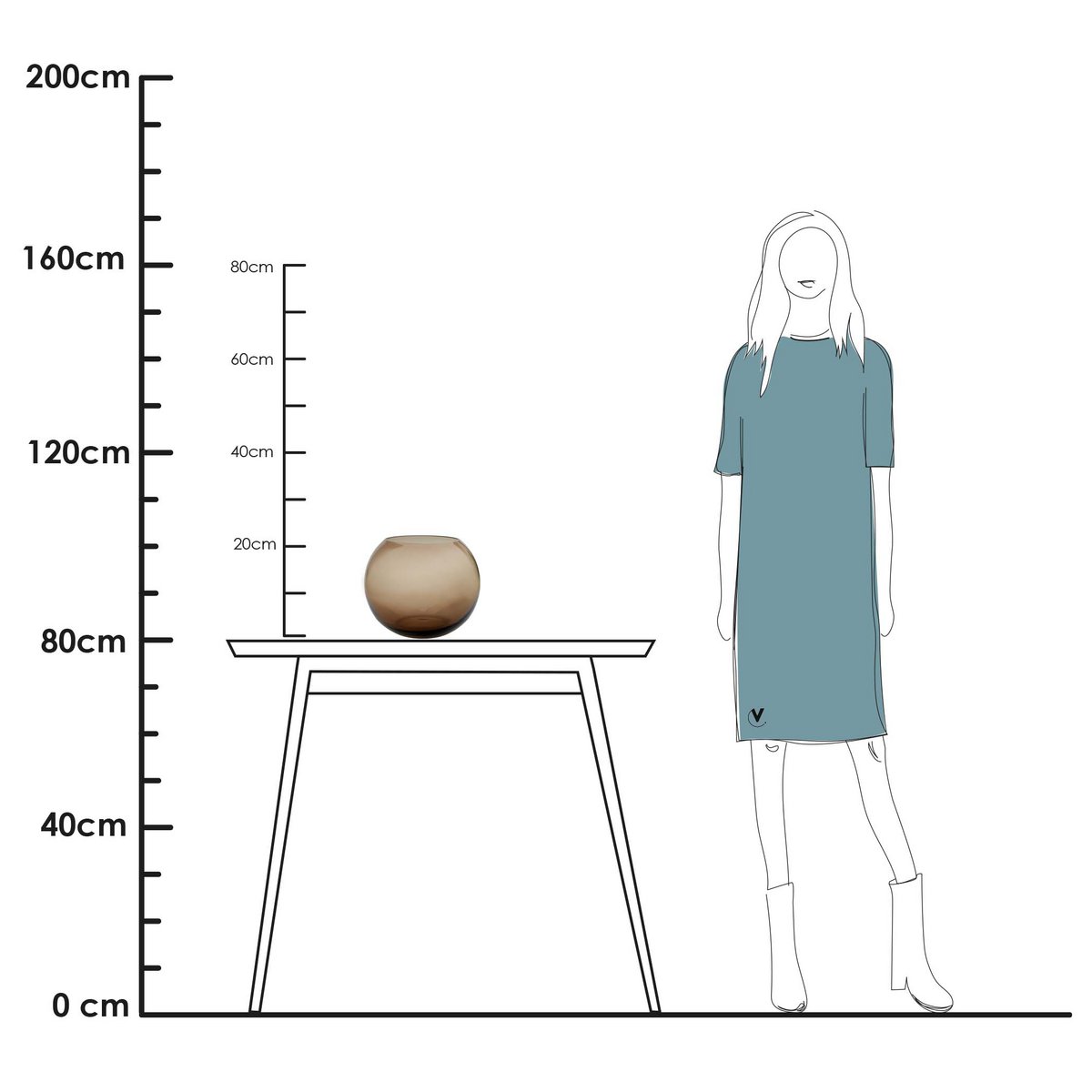 Vase the World - Vaas - Zambezi taupe