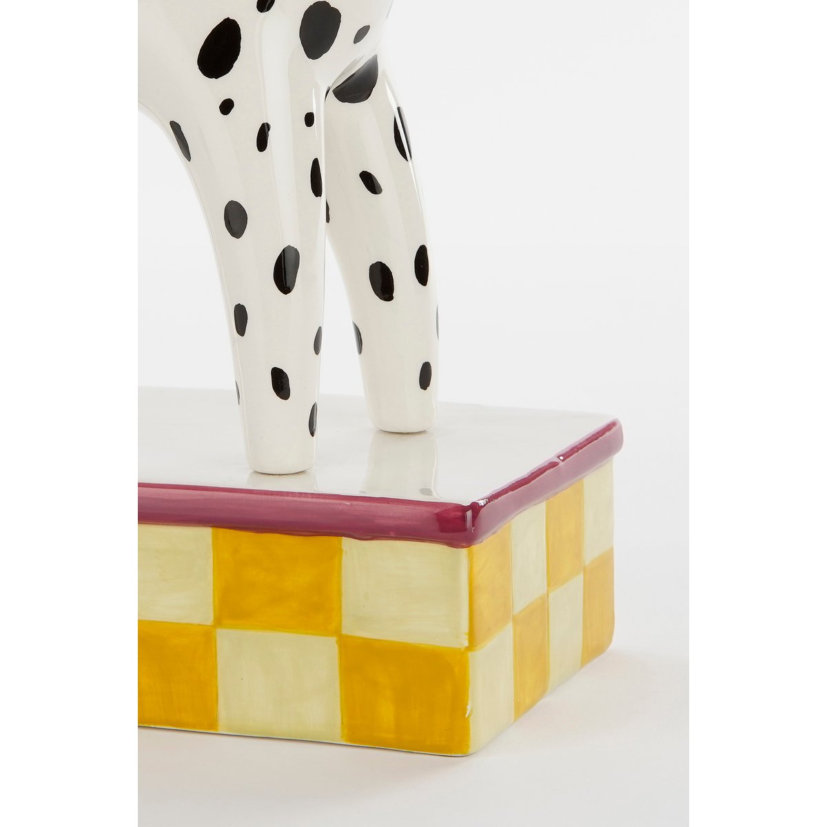 Mica Decorations – Kerzenständer Hund – L25,5 x B10,5 x H26,5 cm – Keramik – Weiß