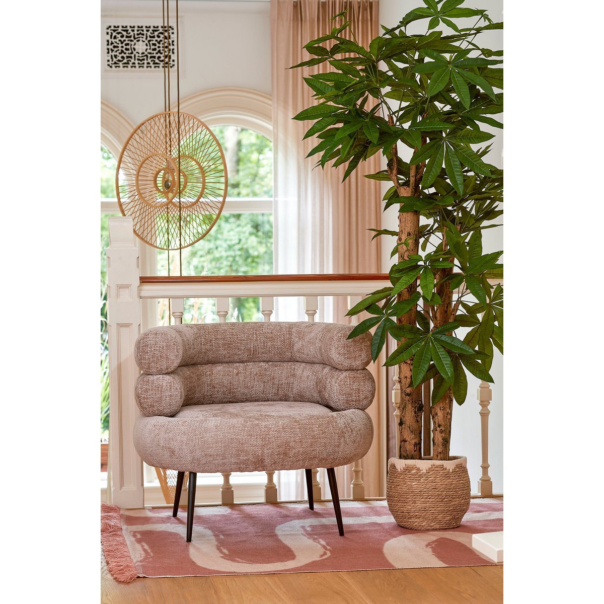 Glimmerdekorationen – Künstliche Pflanze Pachira – H175 x Ø85 cm – Grün