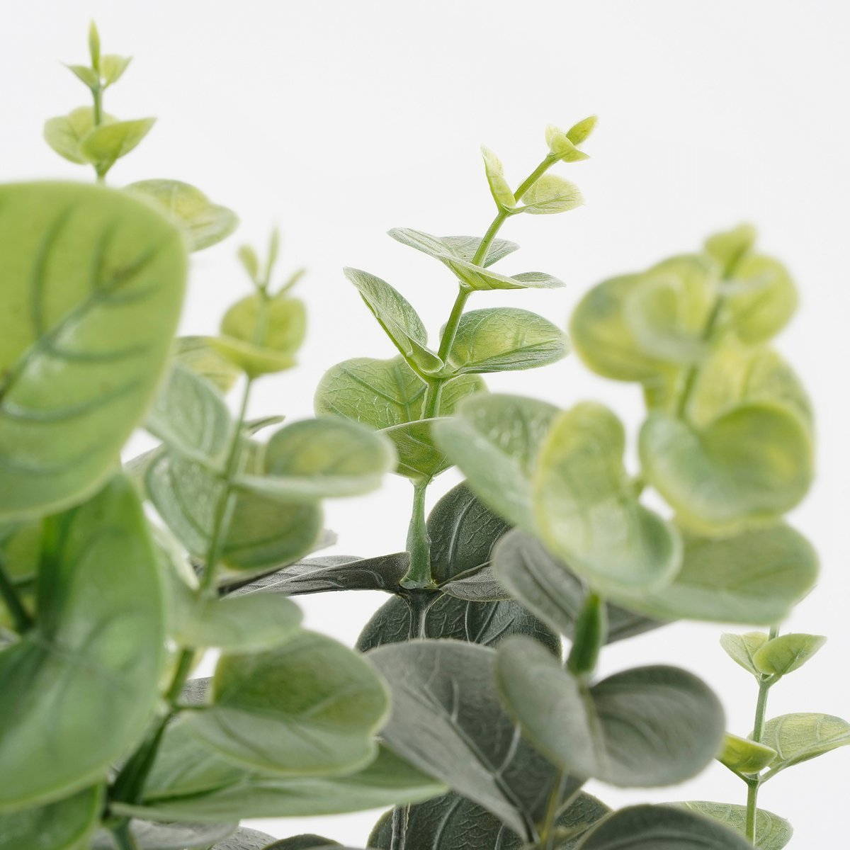 Glimmerdekorationen – Künstliche Eukalyptuspflanze im Blumentopf – H53 x Ø23 cm – Grün