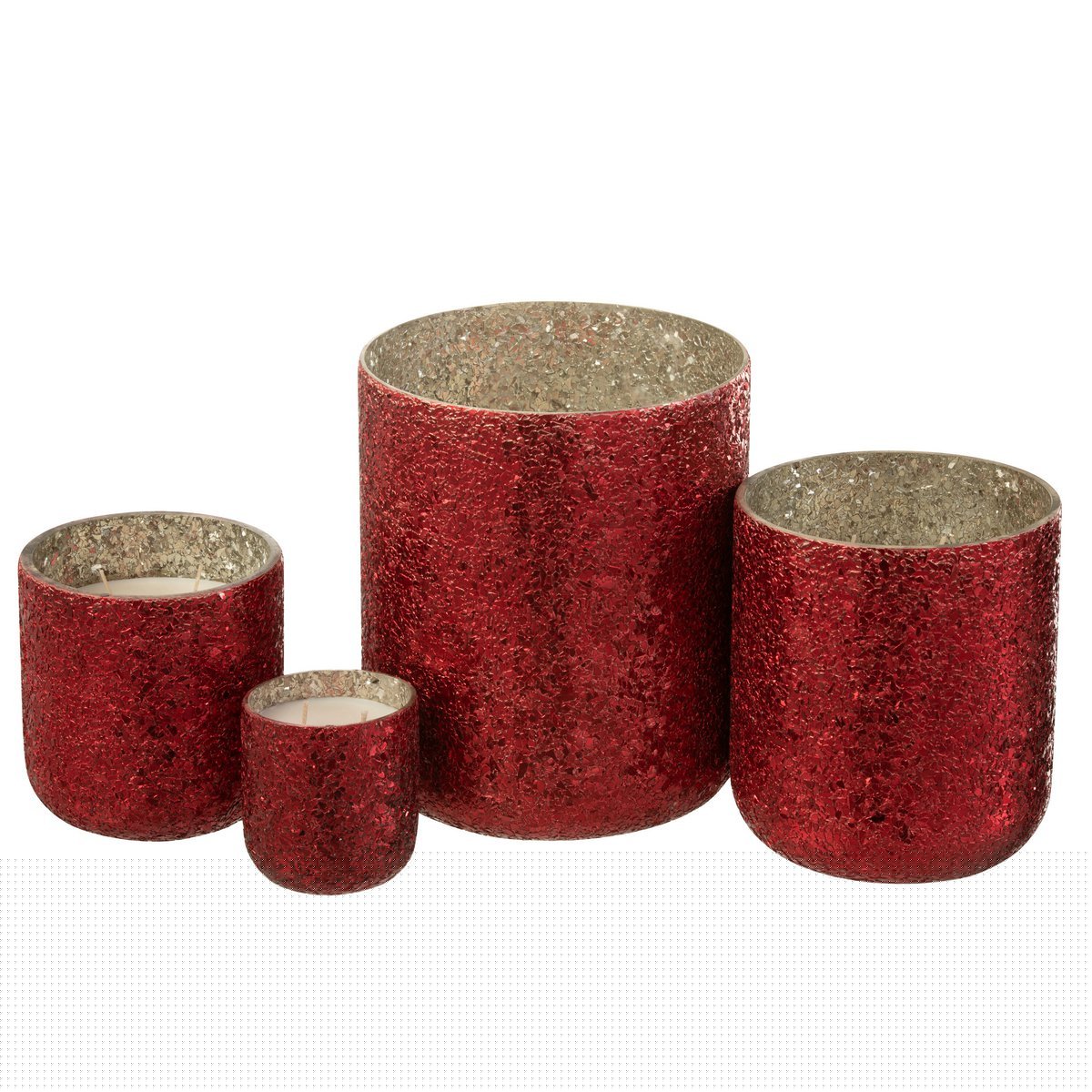 J-Line - Geurkaars 'Luxuria' (120 branduren, Rood)