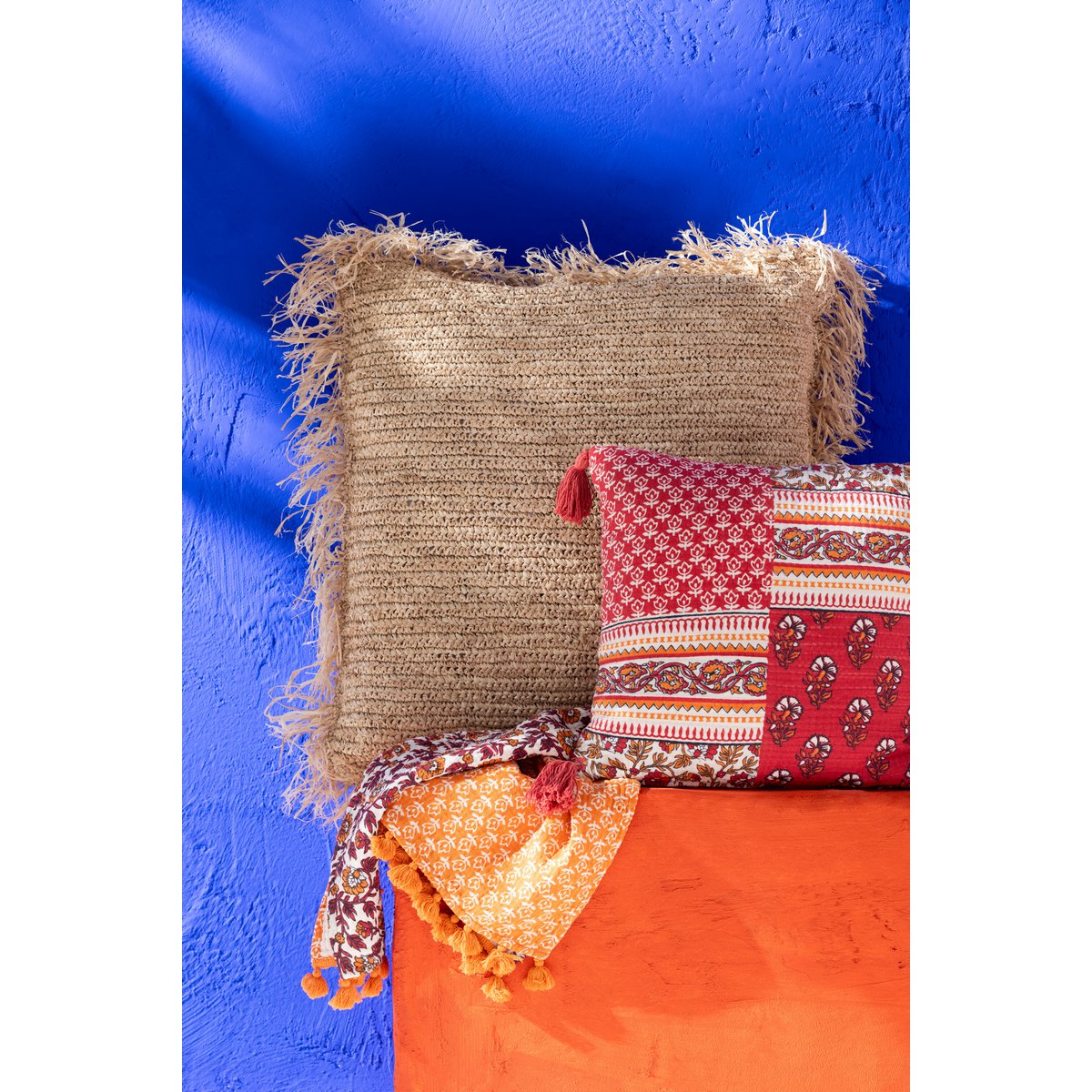 J-Line – Kissenquadrat – Jute – Natur – Groß