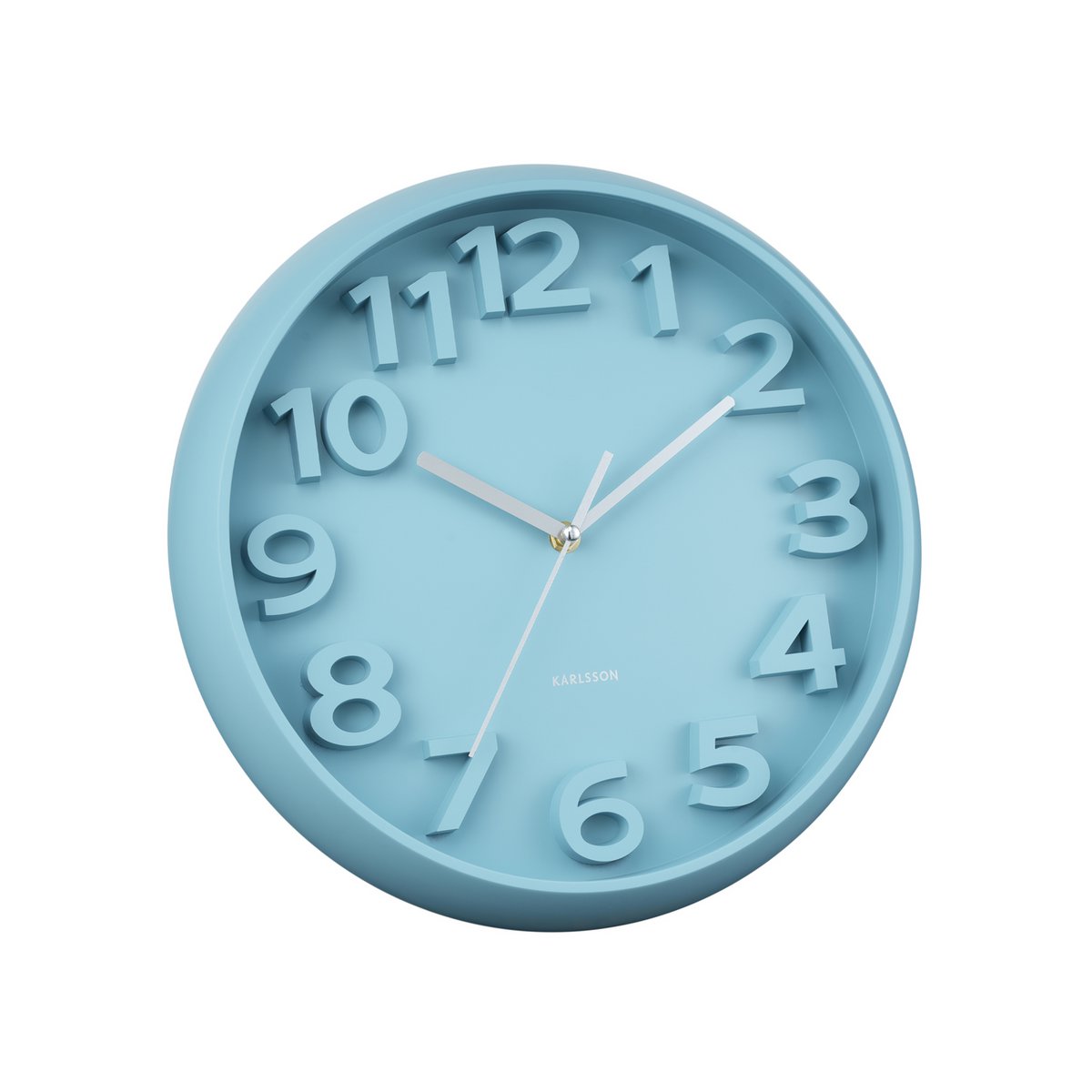 Karlsson - Wandklok verhoogde klassieke cijfers