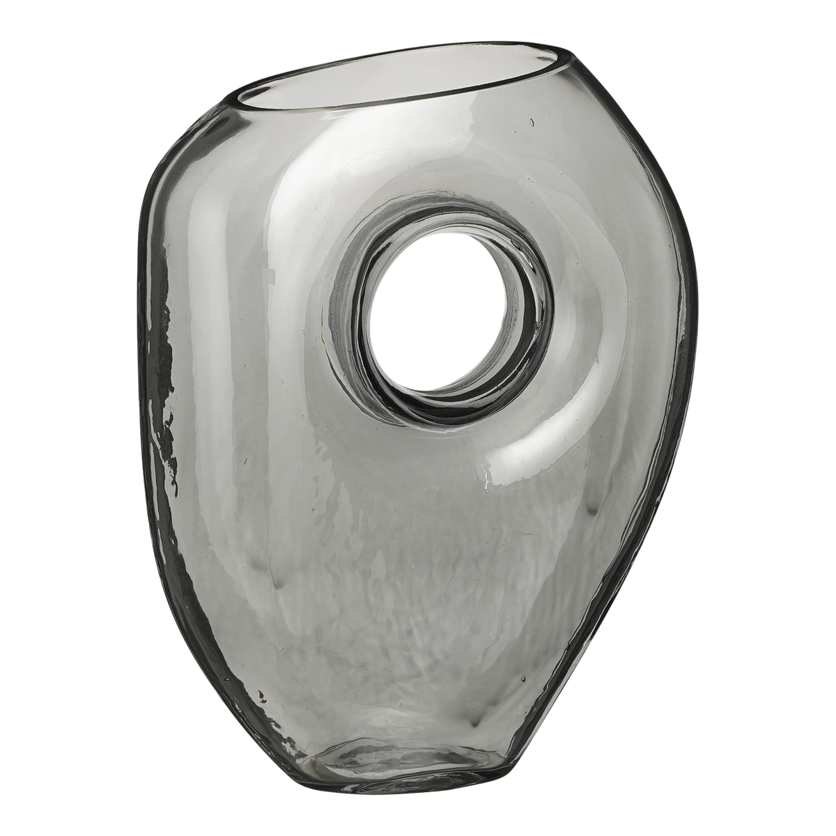 Mica Decorations - Jay Vase - L18 x B8 x H23 cm - Glas - Grau