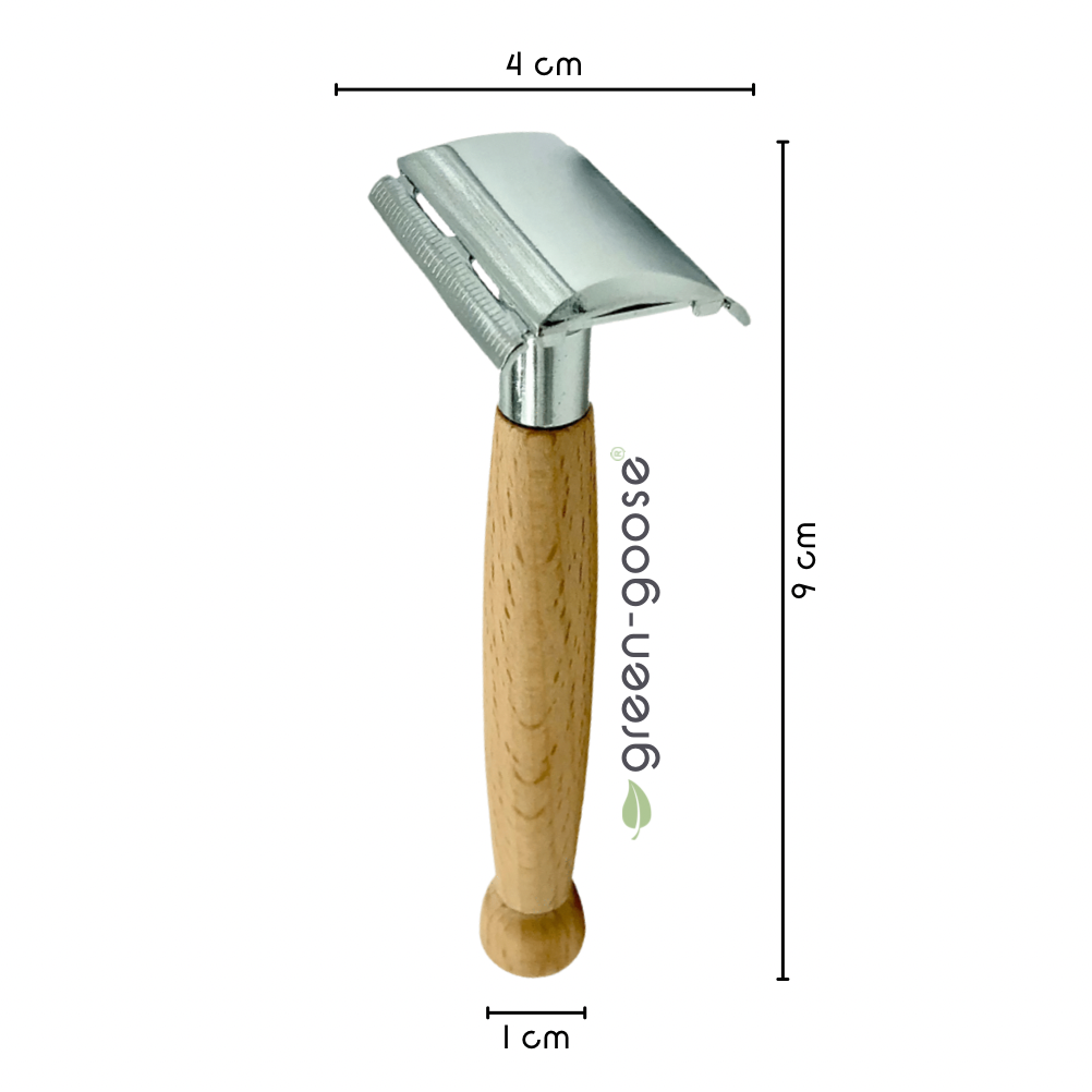 green-goose - Klassiek Scheermes met Scheerzeep en Scheerkwast - Bamboe