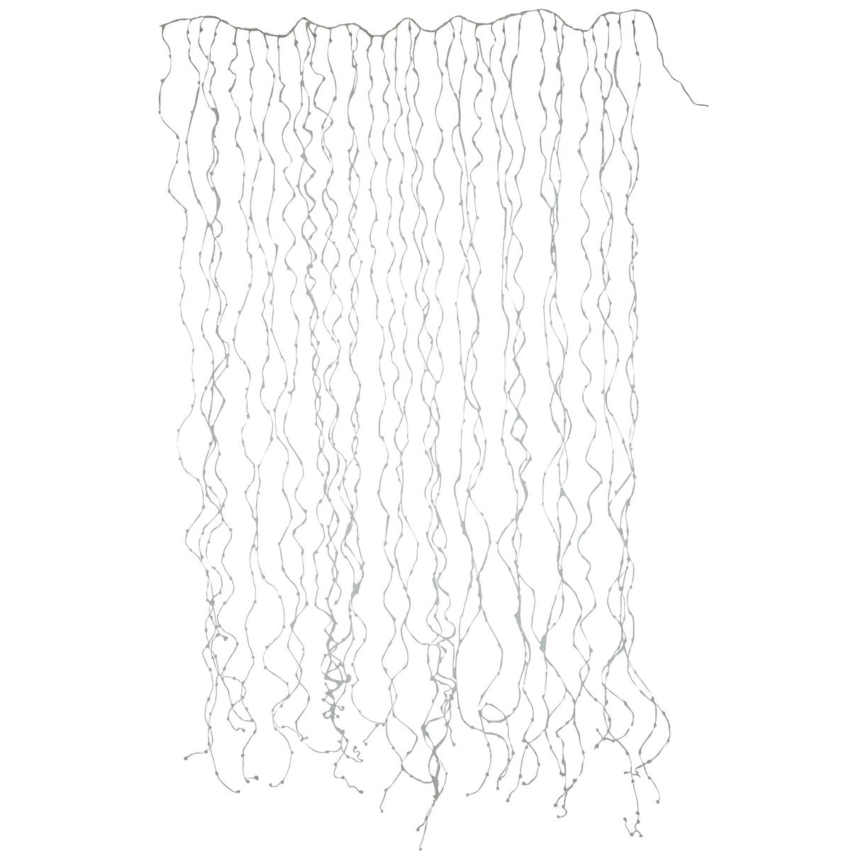 J-Line Kerstverlichting Gordijn 2X3m Zilver 1020Led Warm Wit