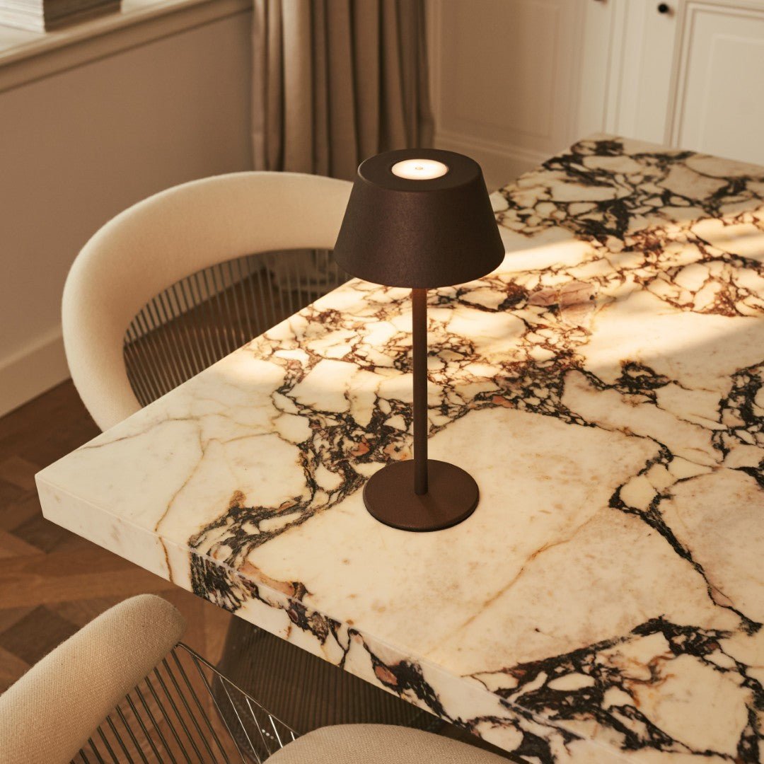 Tavellio-Amsterdam - Milou Mocha Brown - Tafellamp zonder kabel L Modern, Design & 3 Light Modi