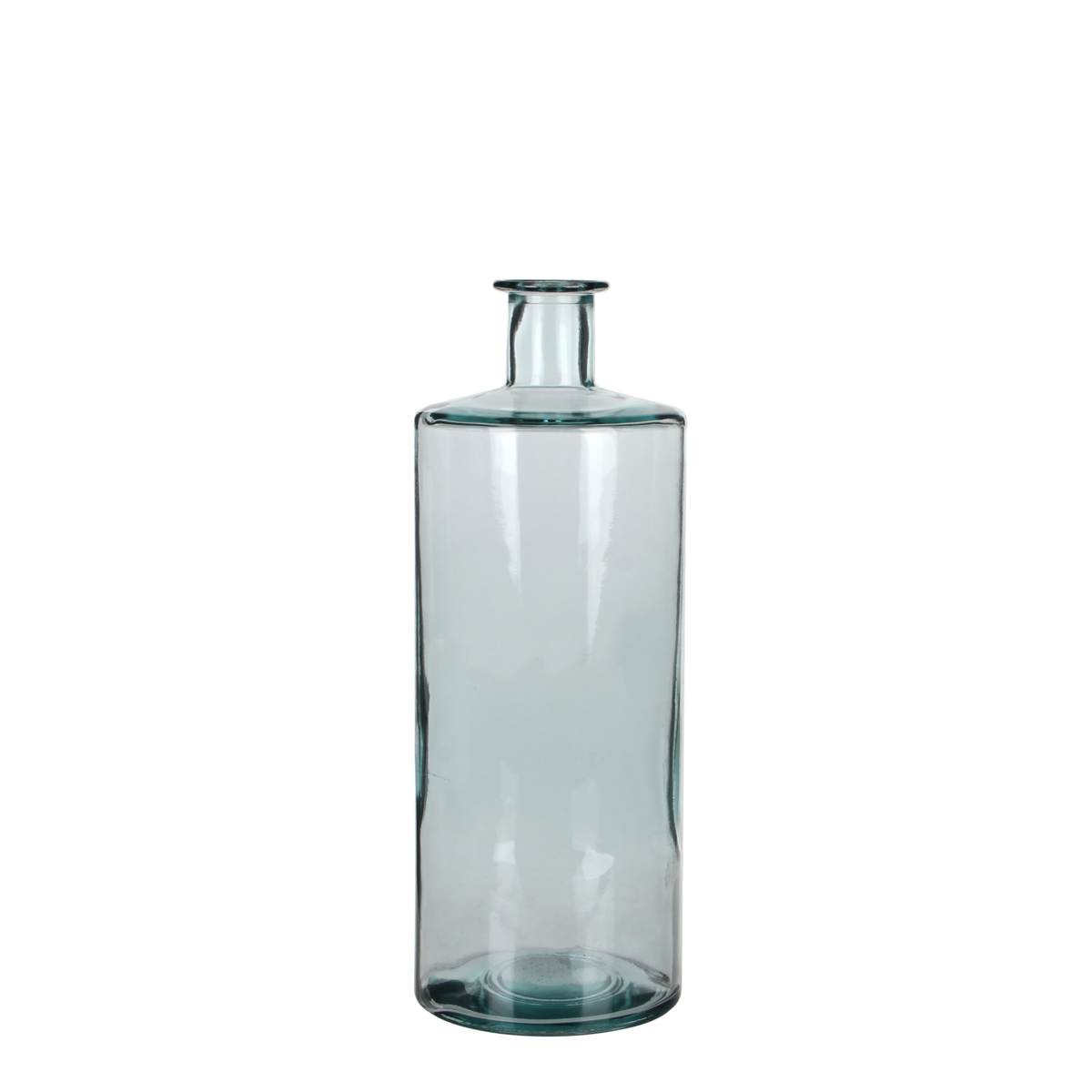 Mica Decorations - Guan Fles Vaas - H40 x Ø15 cm - Gerecycled Glas - Transparant