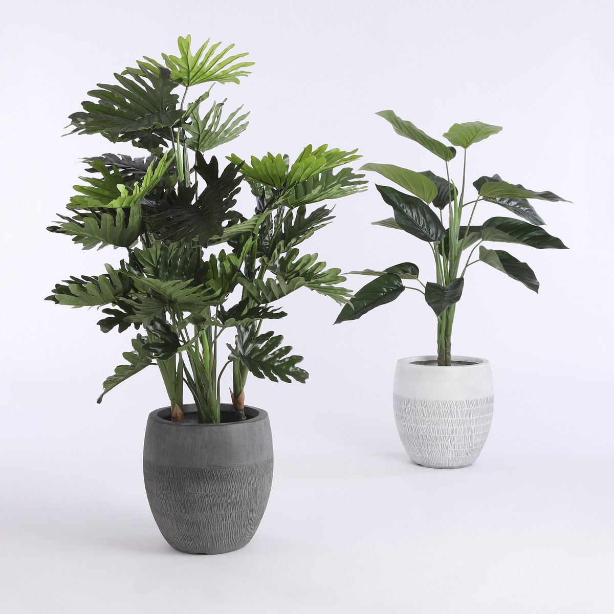Glimmerdekorationen – Kunstpflanze Philodendron – H120 x Ø80 cm – Grün