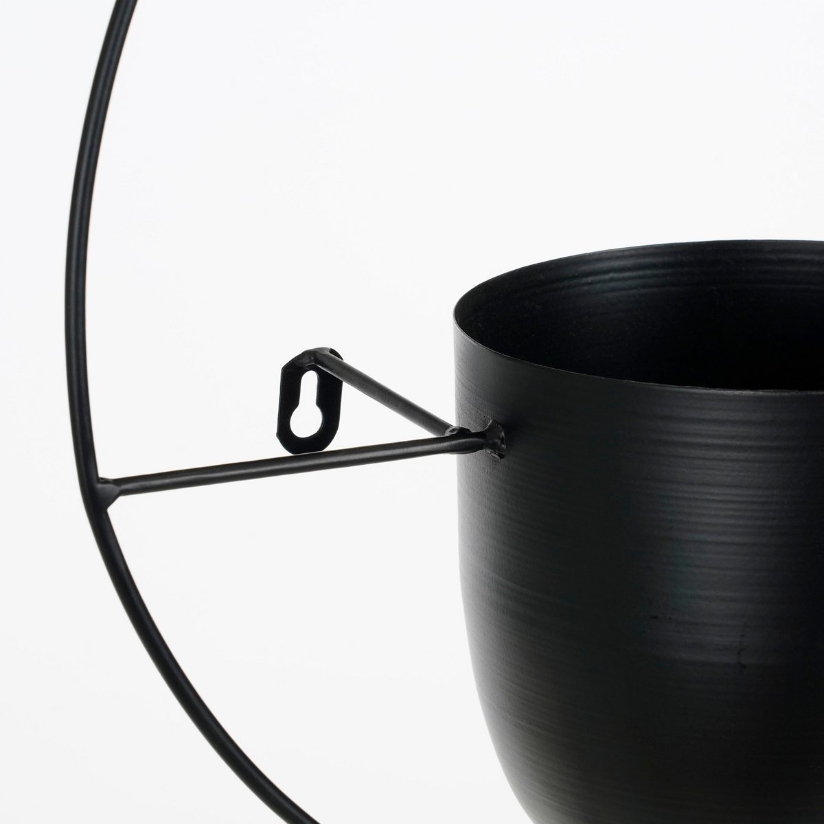 Mica Dekorationen – Dexter Blumentopf Wand – L34 x B14 x H34 cm – Schwarz