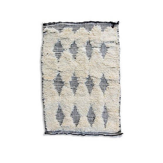 Poufs & Kissen – Fußmatte Berberteppich Diamanten – 1 x 0,6 m – R008