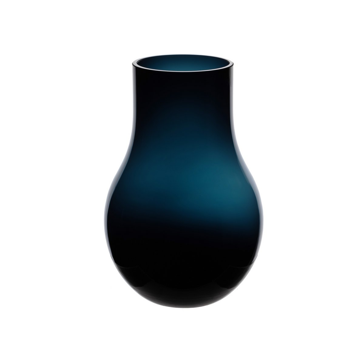 Element Accessories - Moderne elegante grote vaas in diepblauw kwaliteitsglas, DAVOS15