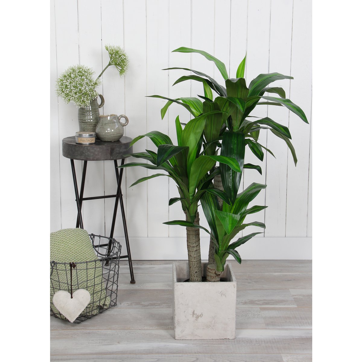 Glimmerdekorationen – Künstliche Dracaena-Pflanze – H110 x Ø60 cm
