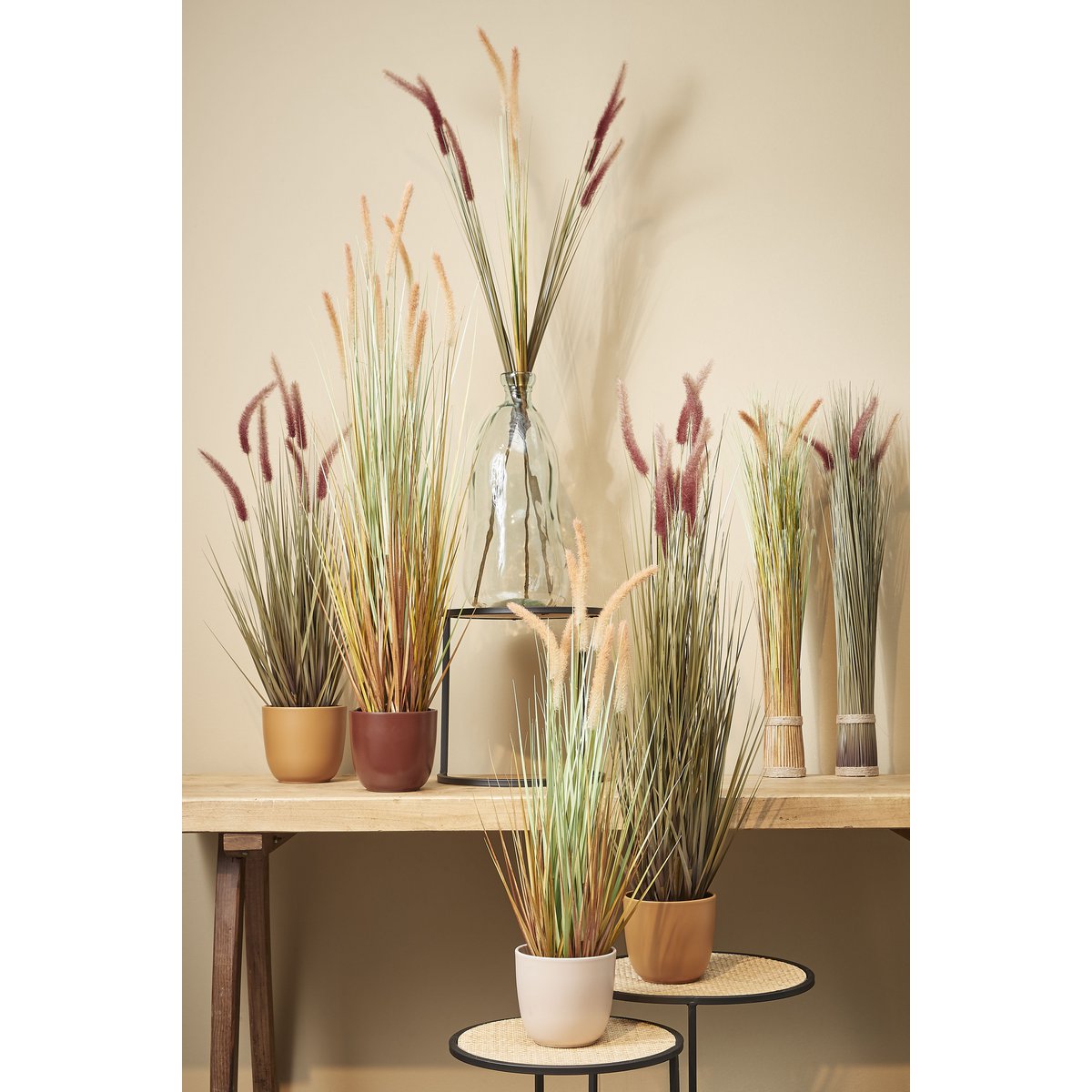 Glimmerdekorationen – Bio-Vase – H51 x Ø22 cm – Transparent