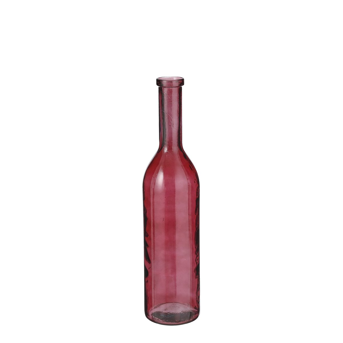 Mica Decorations – Rioja-Flaschenvase – H75 x Ø18 cm – recyceltes Glas – Bordeaux