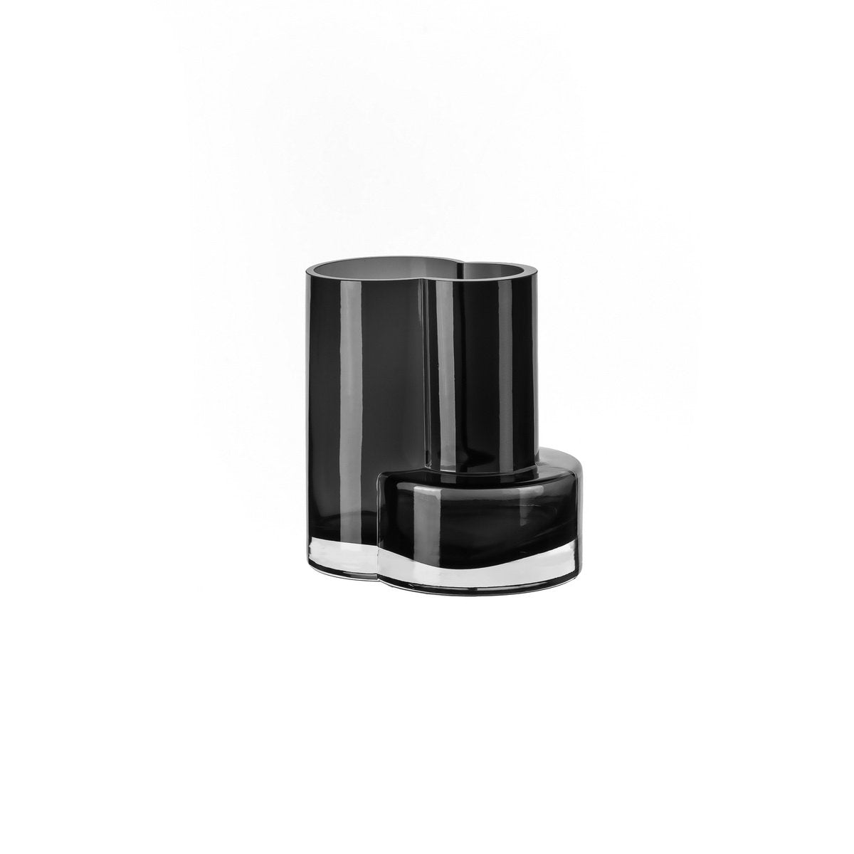 Element Accessories - Glazen vaas van top innovatief design met constructivistische touch, FUSION 20 Grey