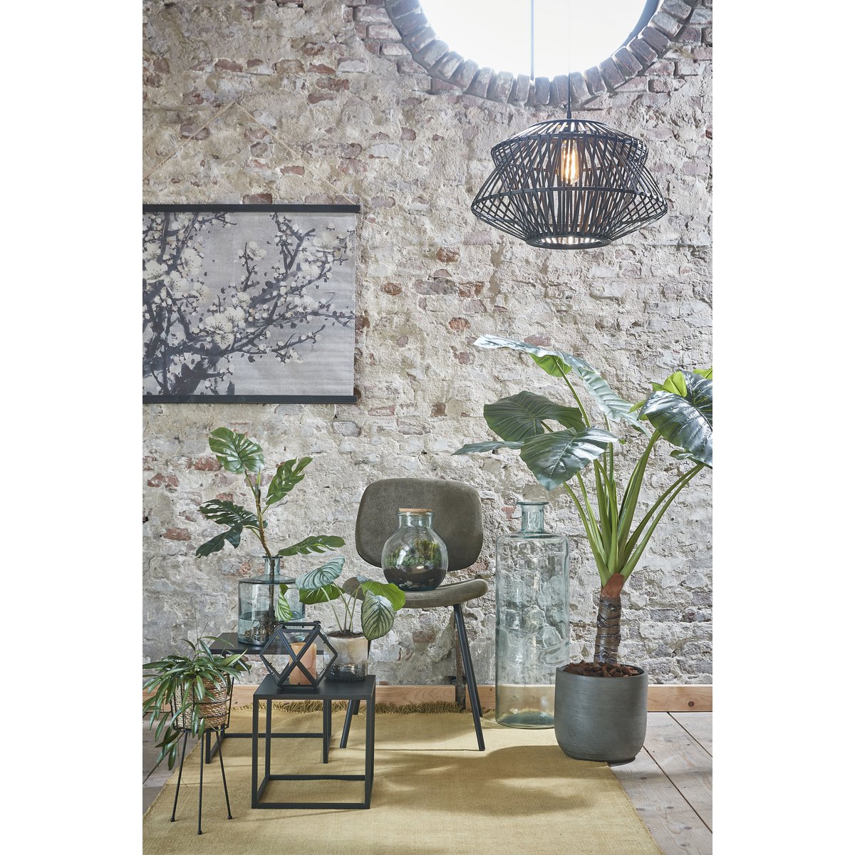 Glimmerdekorationen - Olly Vase - H38 x Ø29 cm - Recyceltes Glas - Transparent