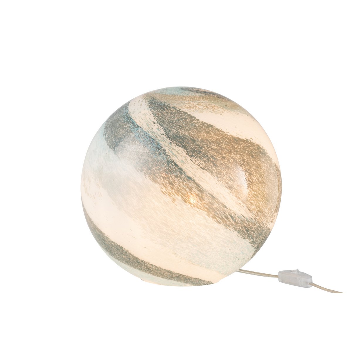 J-Line - Tischleuchte 'Dany' (Grün/Blau, Größe L)