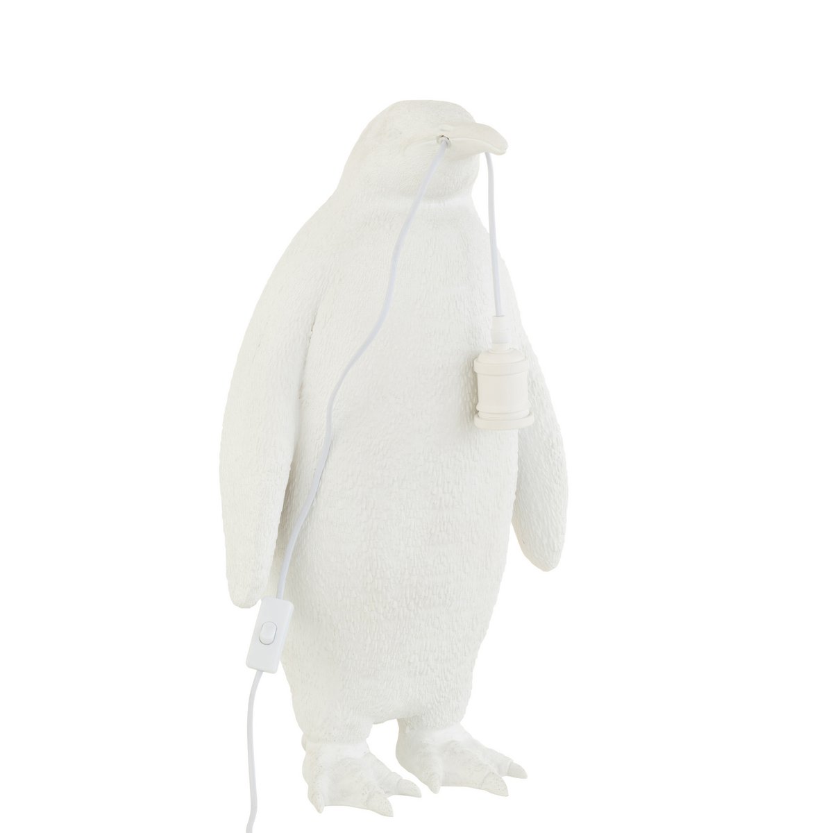 J-Line - Tischlampe Pinguin Resine Weiß Groß