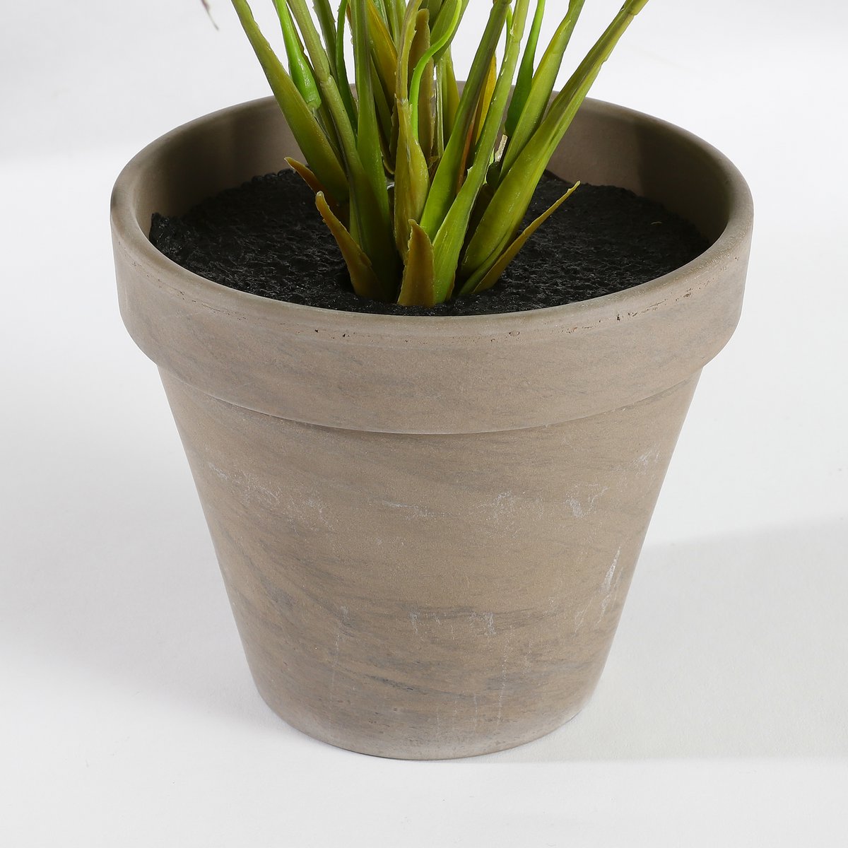 Glimmerdekorationen – Künstliche Begonienpflanze im Blumentopf – H40 x Ø38 cm – Rot