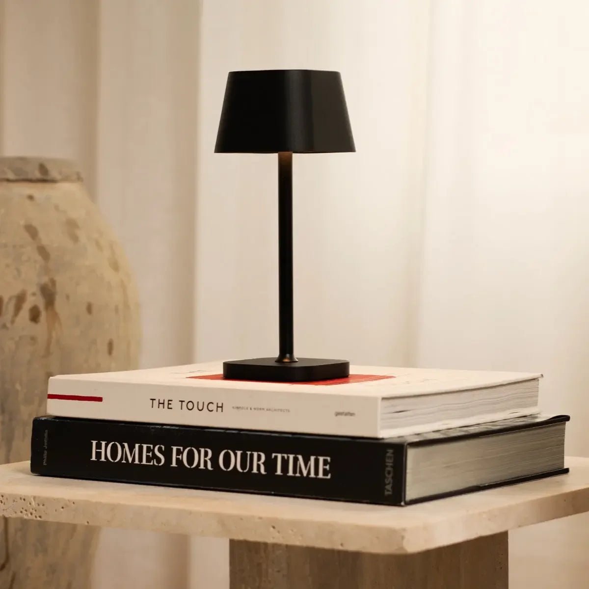 Tavellio-Amsterdam - Ava Zwarte Oplaadbare Tafellamp