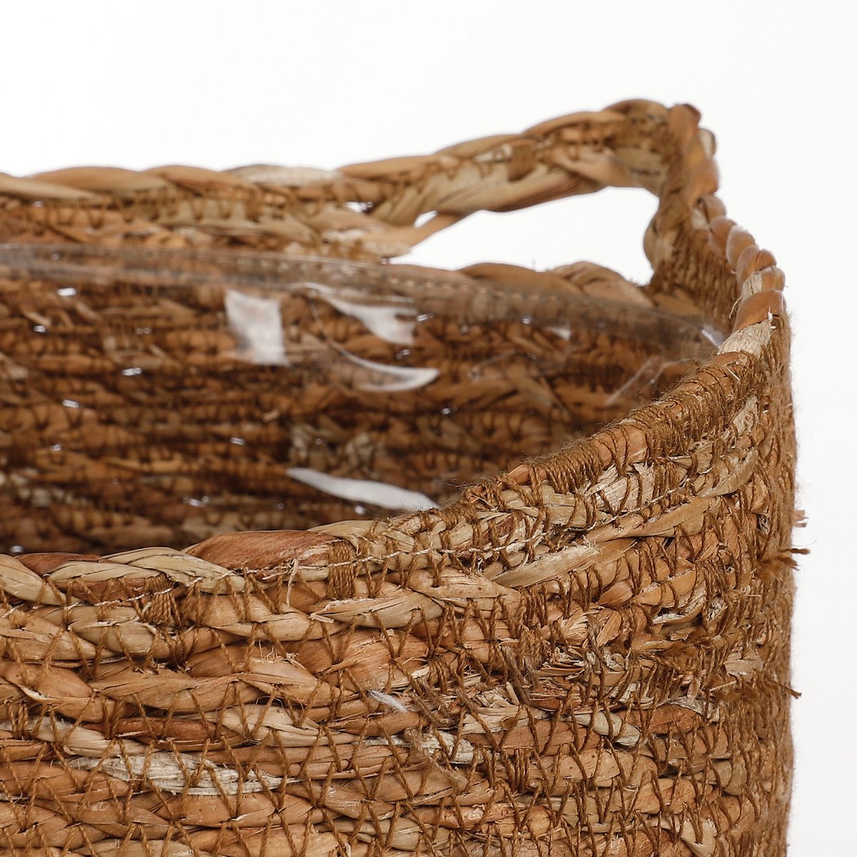 Glimmerdekorationen - Hängeblumentopf Atlantic - 3er-Set - H16 x Ø16 cm - Hellbraun