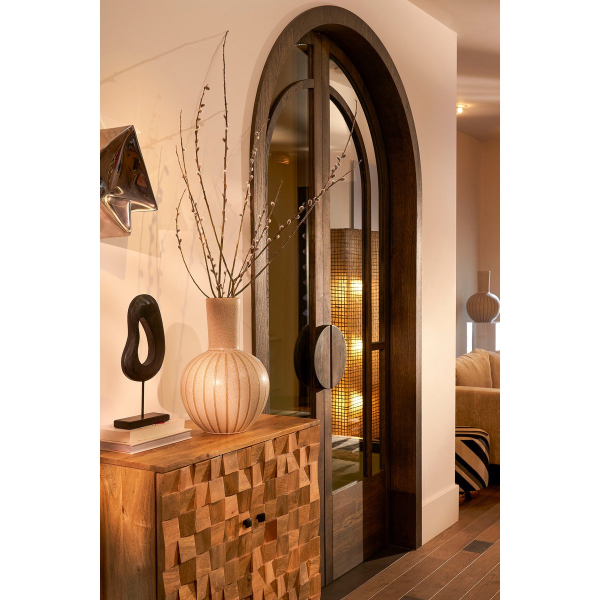 Mica Decorations - Holm Vaas - H42 x Ø28 cm - Keramiek - Crème