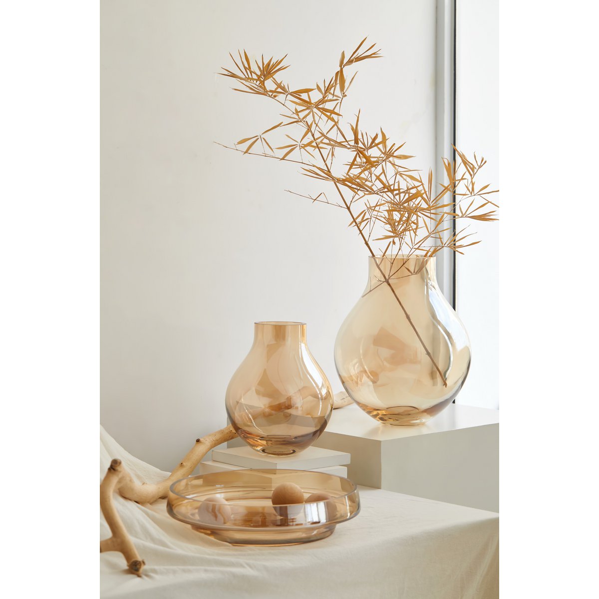 Element Accessories - Glazen vaas in bolvorm: ENVIE26GO