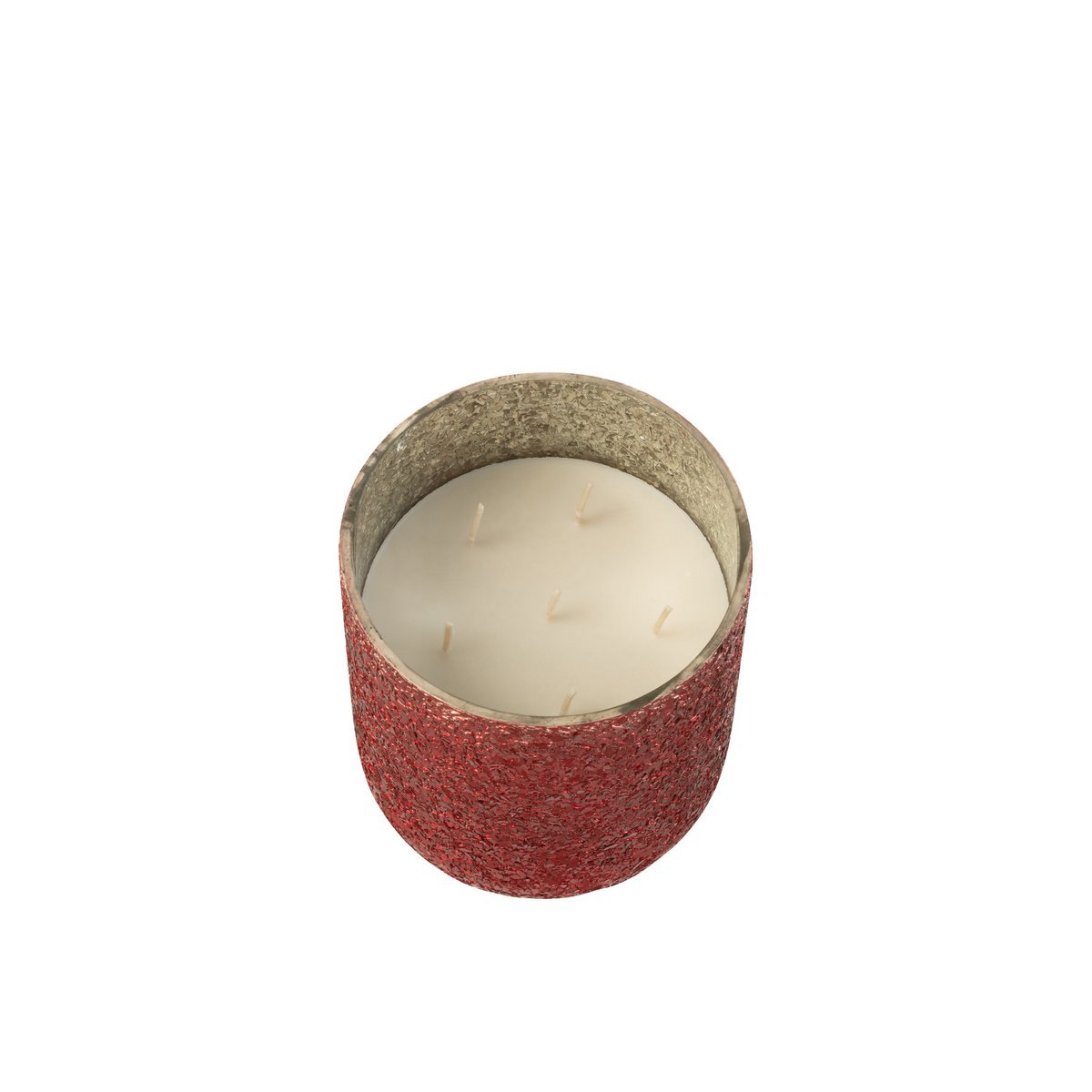 J-Line - Duftkerze 'Luxuria' (80 Brennstunden, Rot)