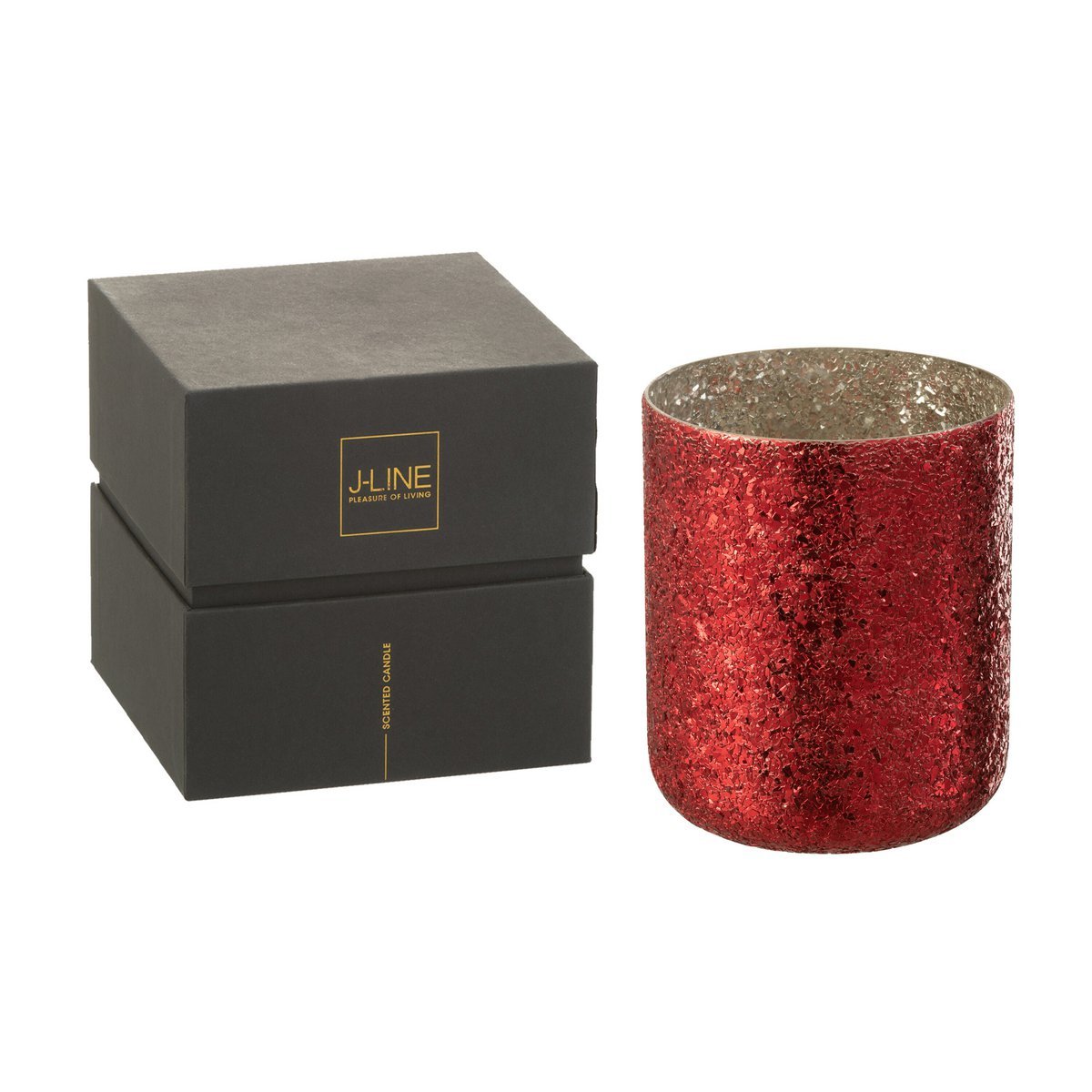 J-Line - Duftkerze 'Luxuria' (120 Brennstunden, Rot)