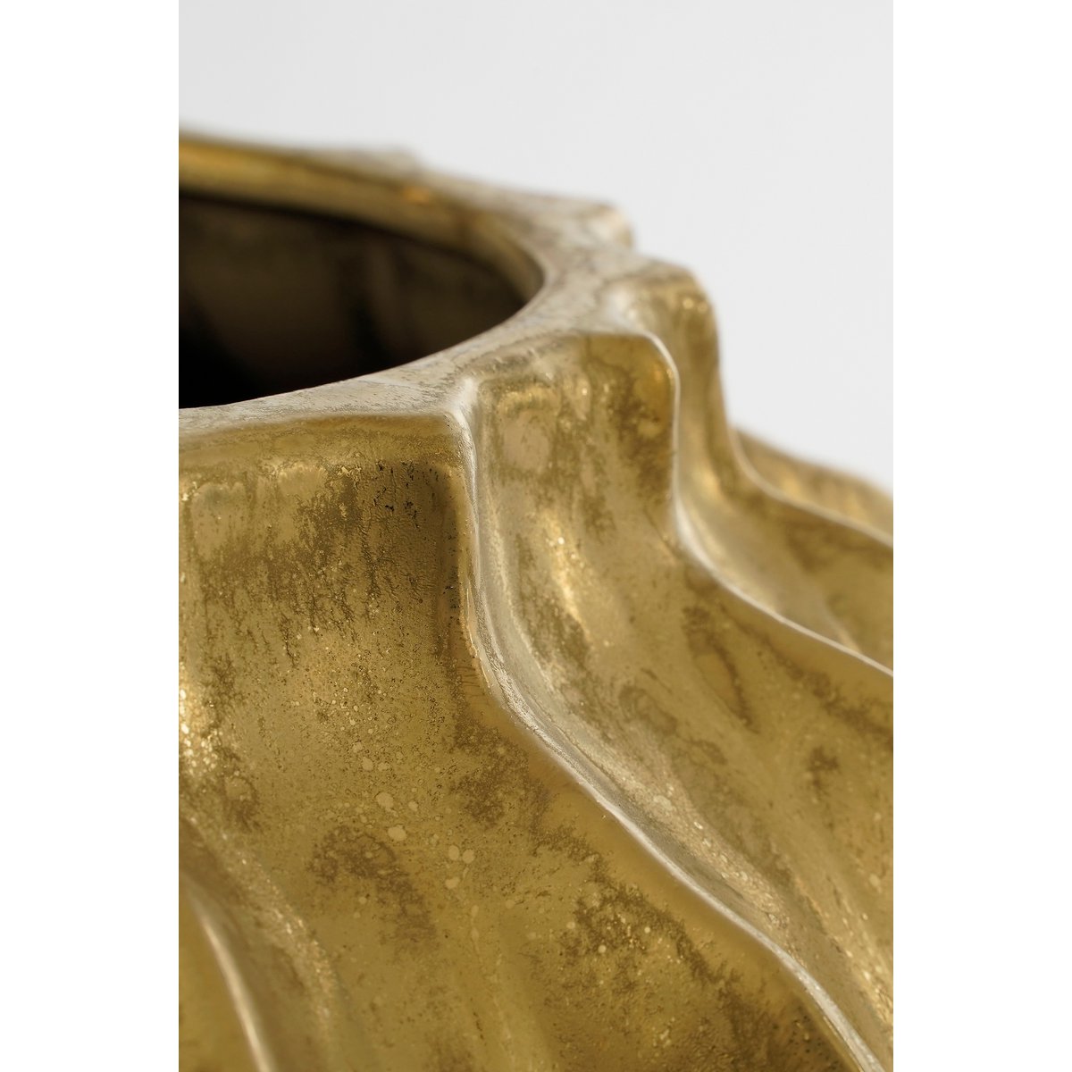 Mica Decorations - Altea Vaas - H35 x Ø33 cm - Keramiek - Goud