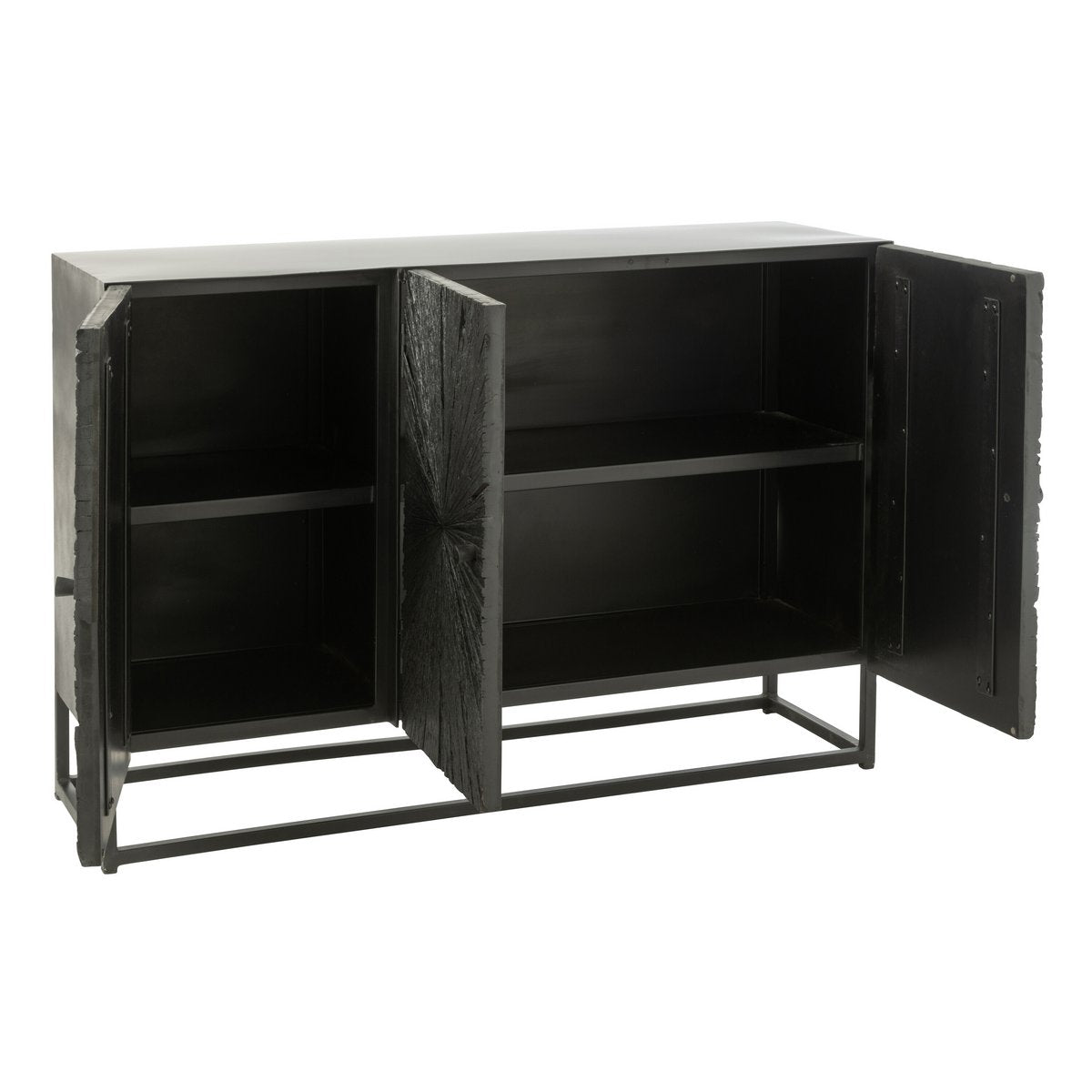 J-Line – Sideboard Shanil Holz/Eisen Schwarz