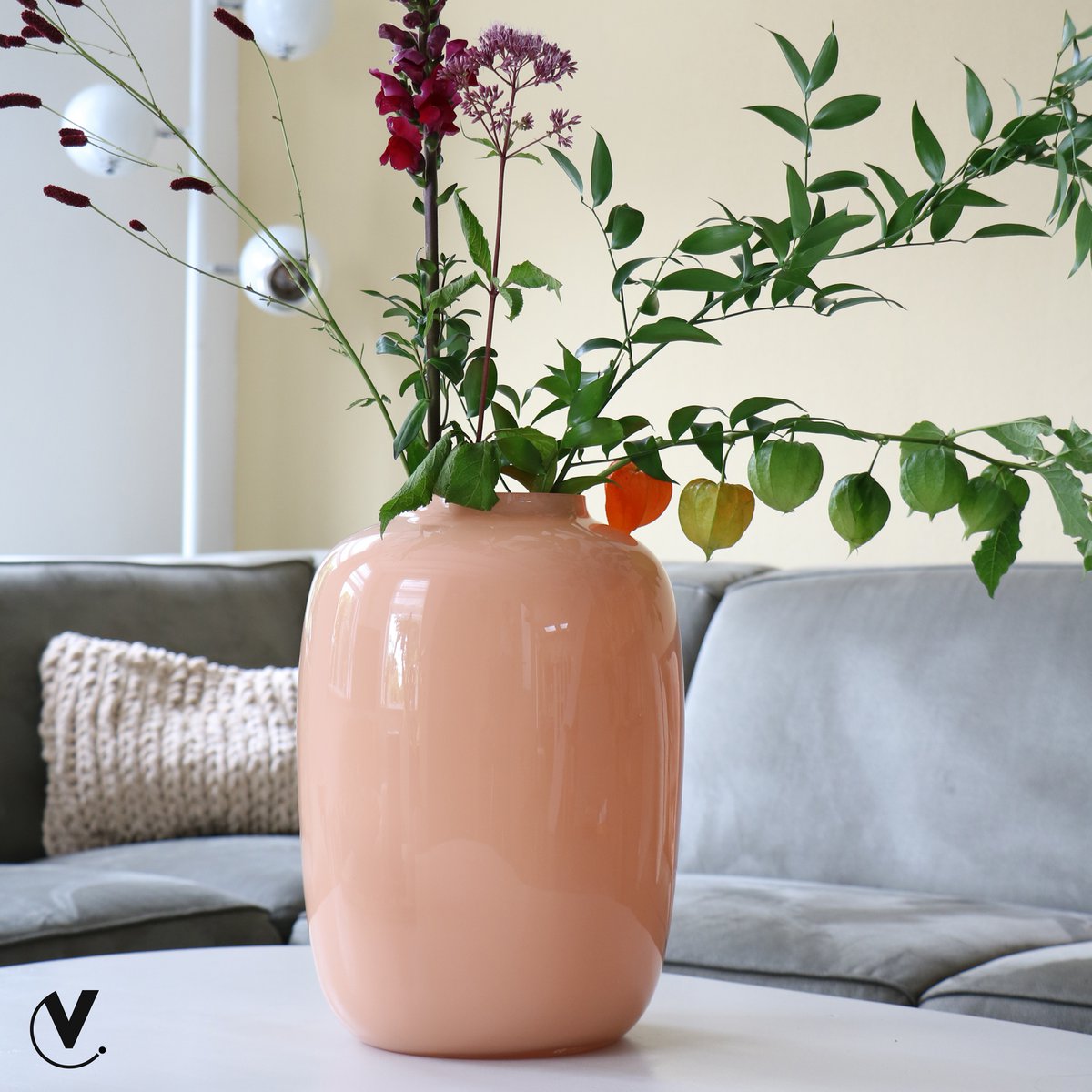 Vase the World - Vaas - Artic pastel peach