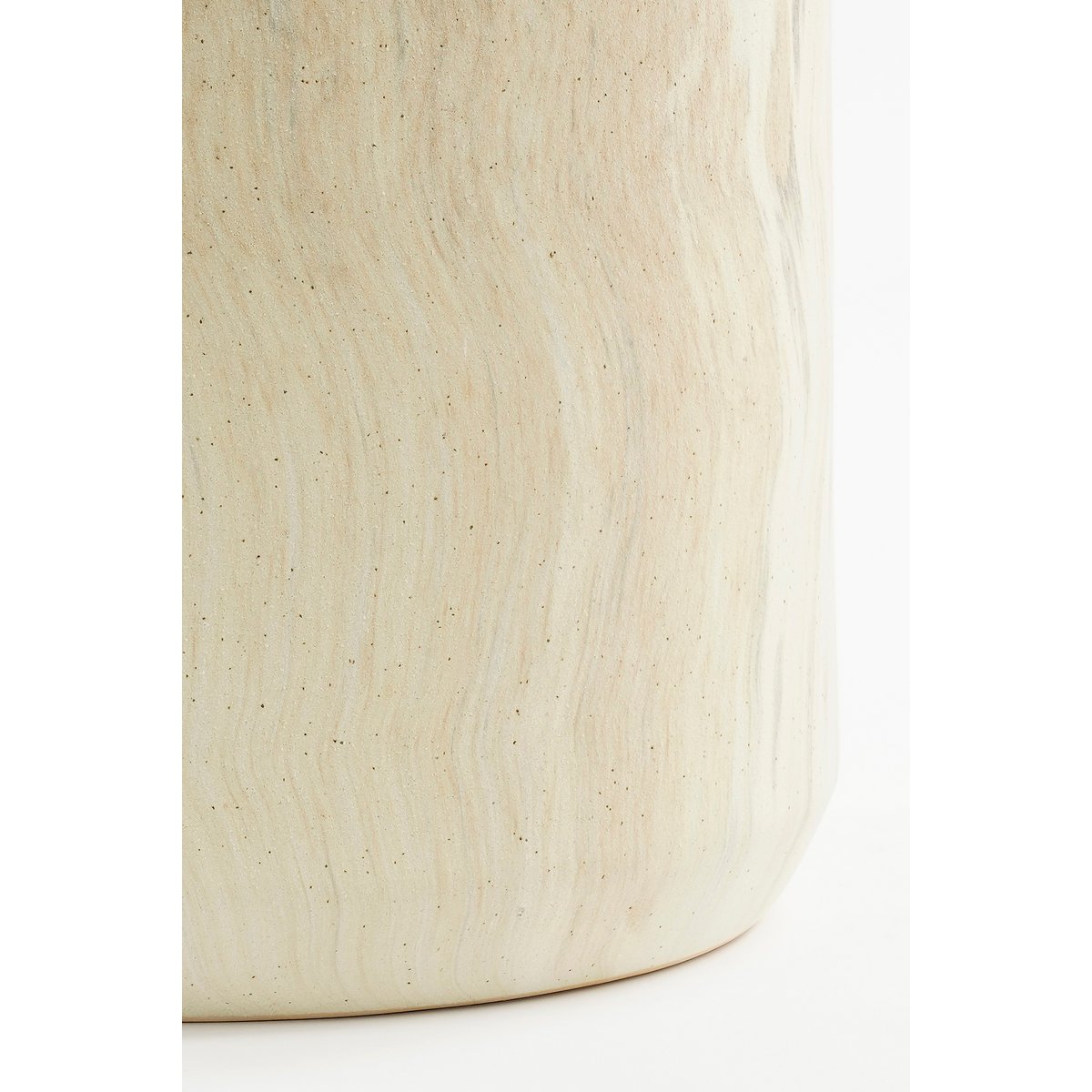 Glimmerdekorationen - Trentino Vase - L29 x B25 x H39 cm - Keramik - Beige