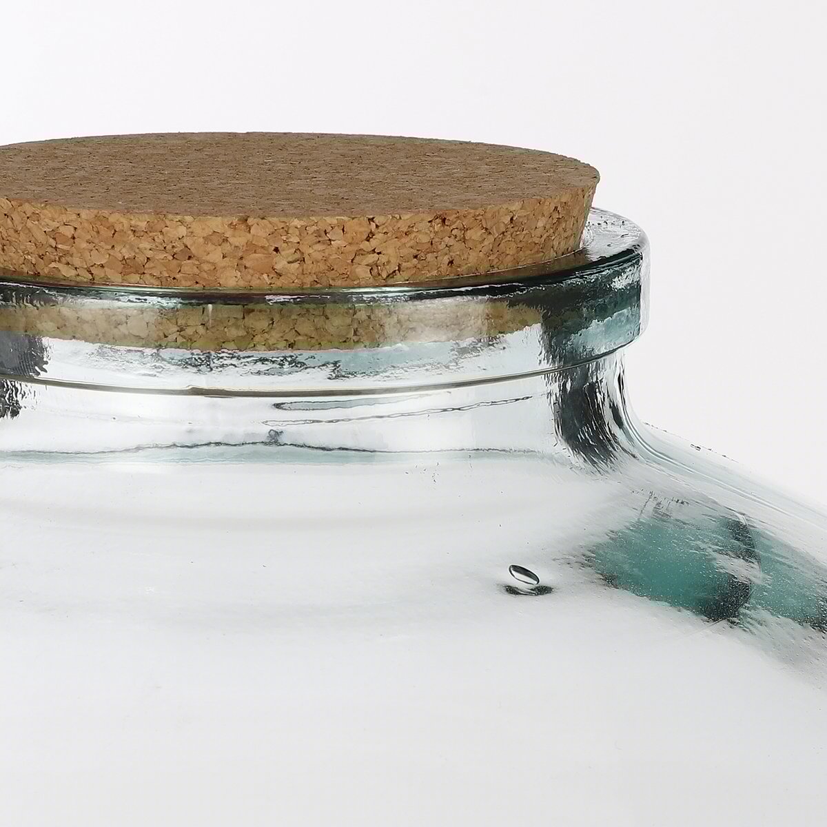 Glimmerdekorationen - Olly Vase - H23 x Ø29 cm - Recyceltes Glas - Transparent