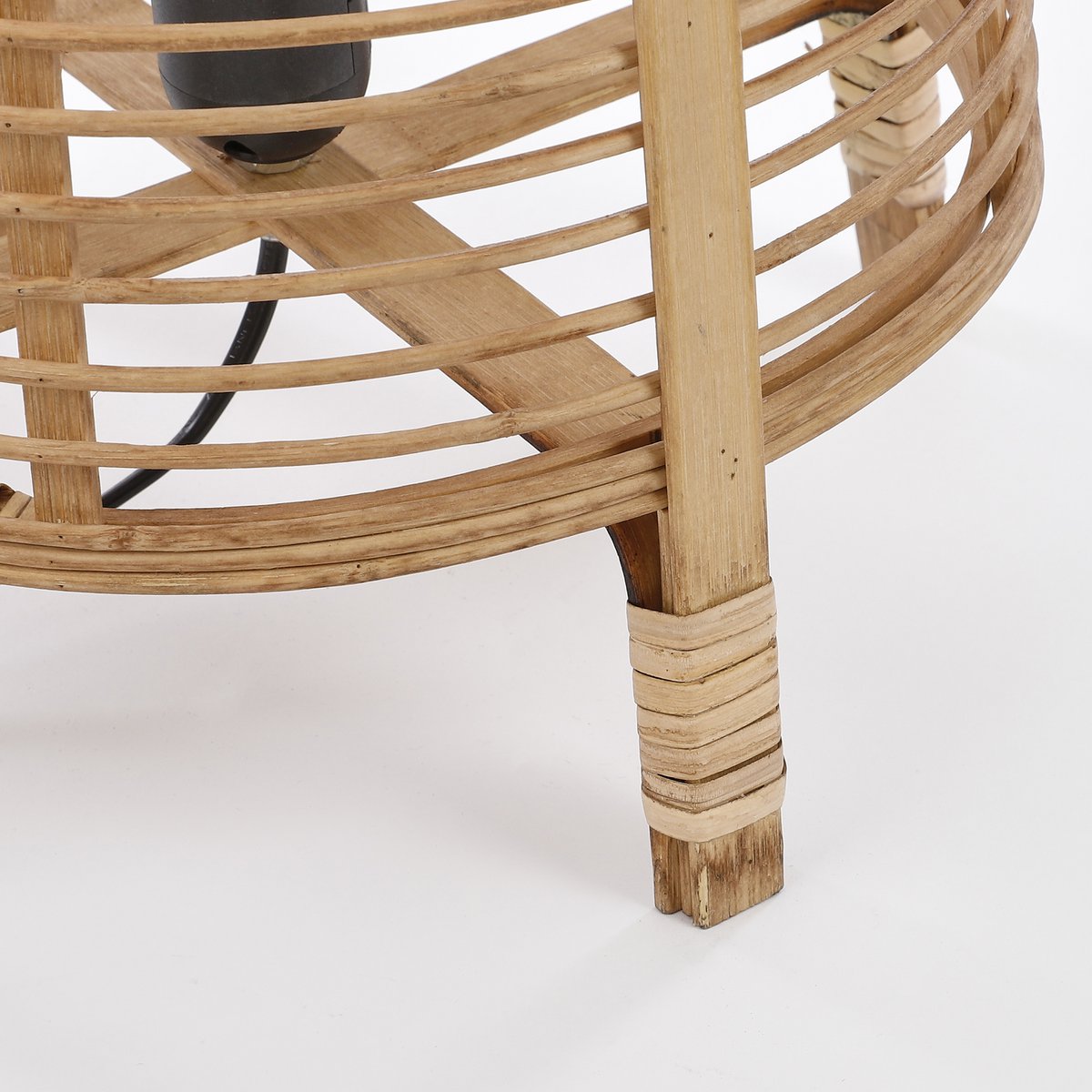 Mica Decorations - Page Tafellamp - H41 x Ø27 cm - Bamboe - Lichtbruin