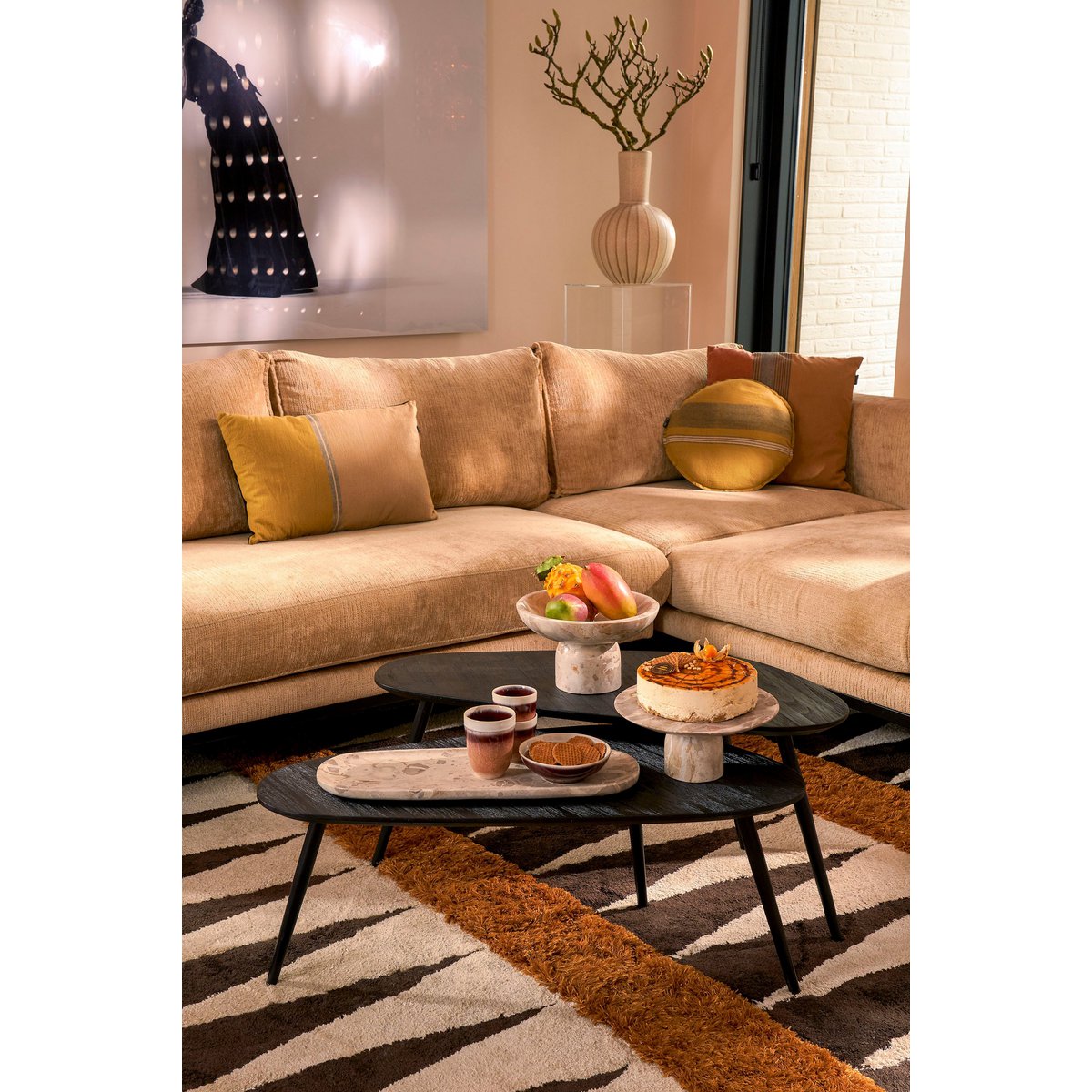 Mica Decorations - Holm Vaas - H42 x Ø28 cm - Keramiek - Crème