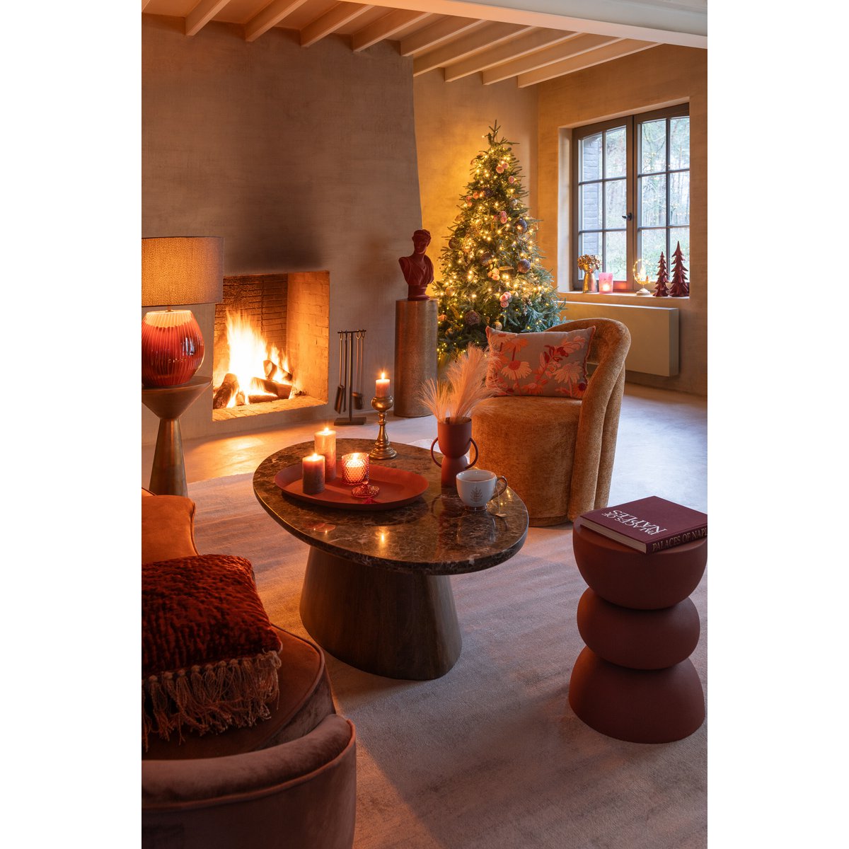 J-Line - Beistelltisch Lise Iron Rust