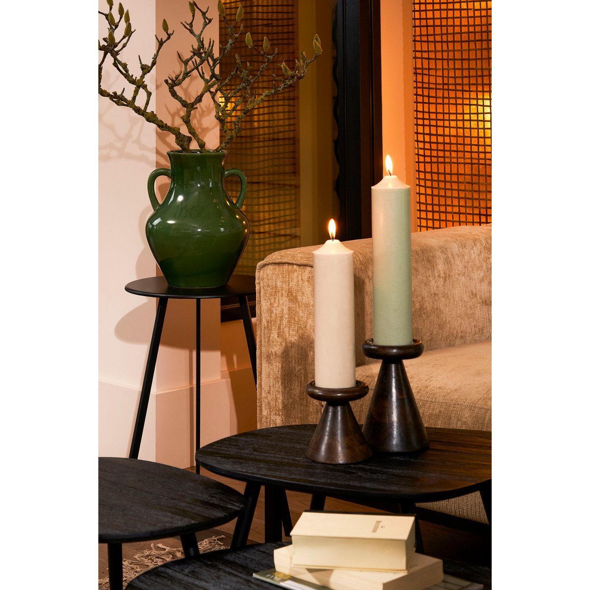 Glimmerdekorationen - Marienvase - H33 x Ø26 cm - Keramik - Grün